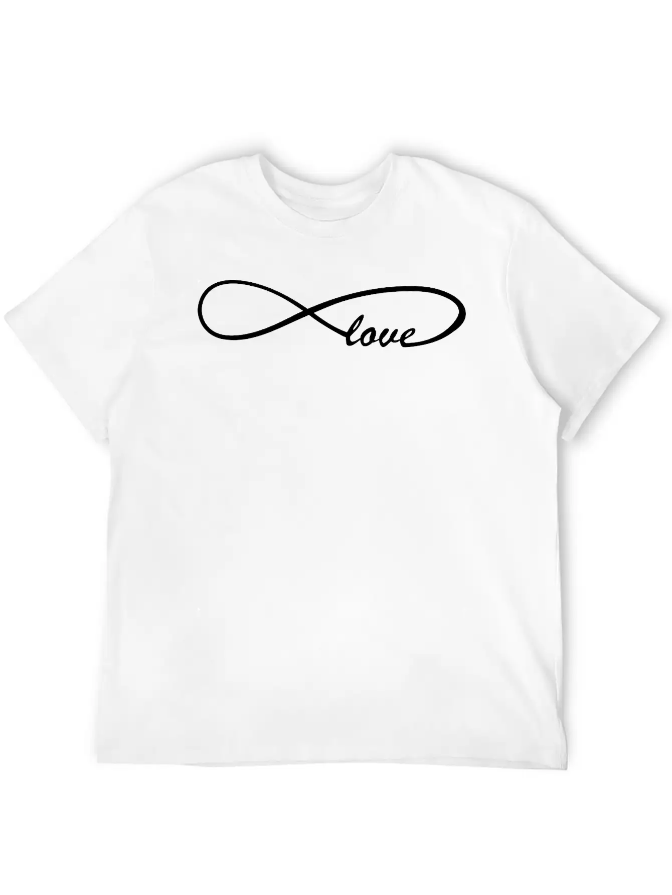 Infinity Sign Love Unisex Short Sleeve Soft Cotton T-Shirt – Casual Everyday Wear