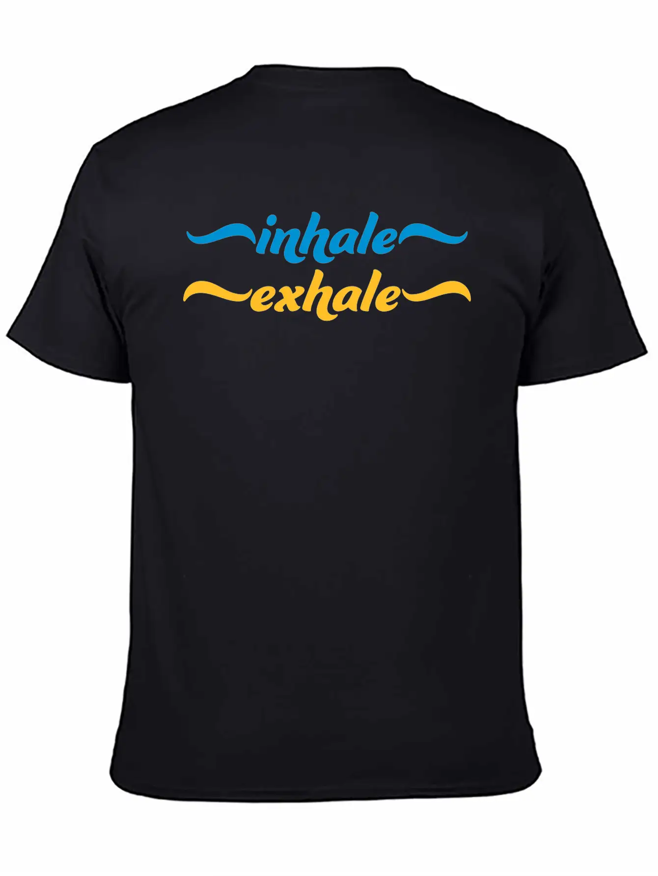 Inhale Exhale Yoga Quote Stylish Everyday T-Shirt – Unisex Basic Cotton Tee