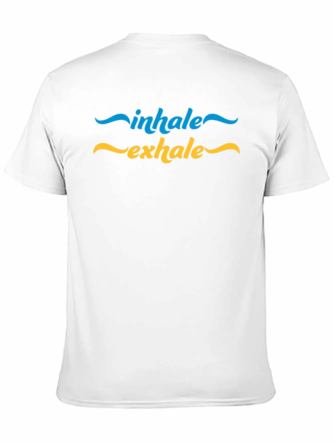 Inhale Exhale Yoga Quote Stylish Everyday T-Shirt – Unisex Basic Cotton Tee
