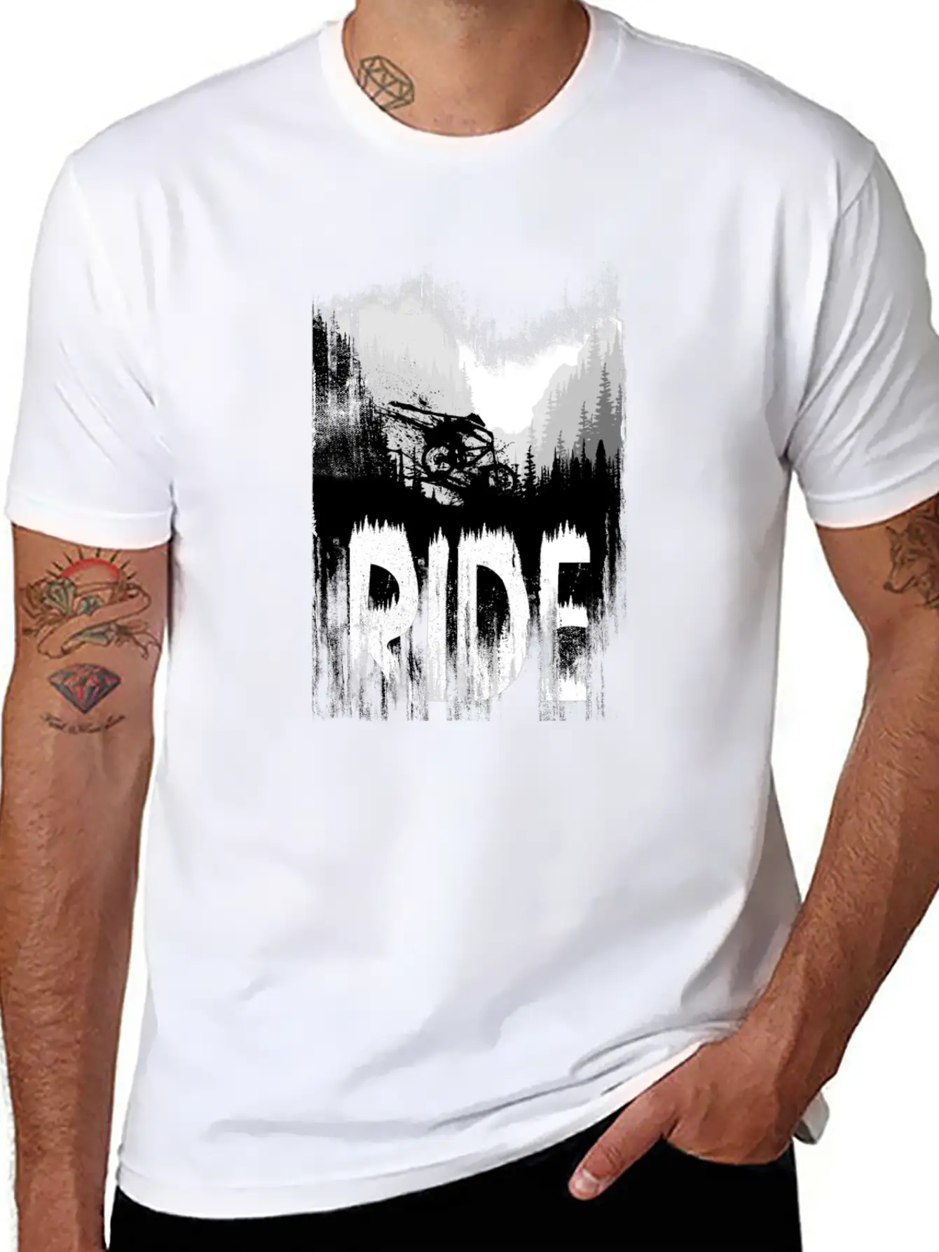 Ink Ride Unisex Short Sleeve Soft Cotton T-Shirt – Casual Everyday Wear
