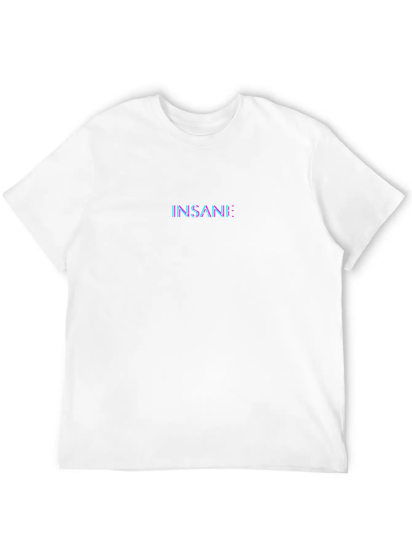 Insane Anaglyph Glitch Art Vaporwave Gift Timeless Short Sleeve Tee – Comfy And Minimalist Design