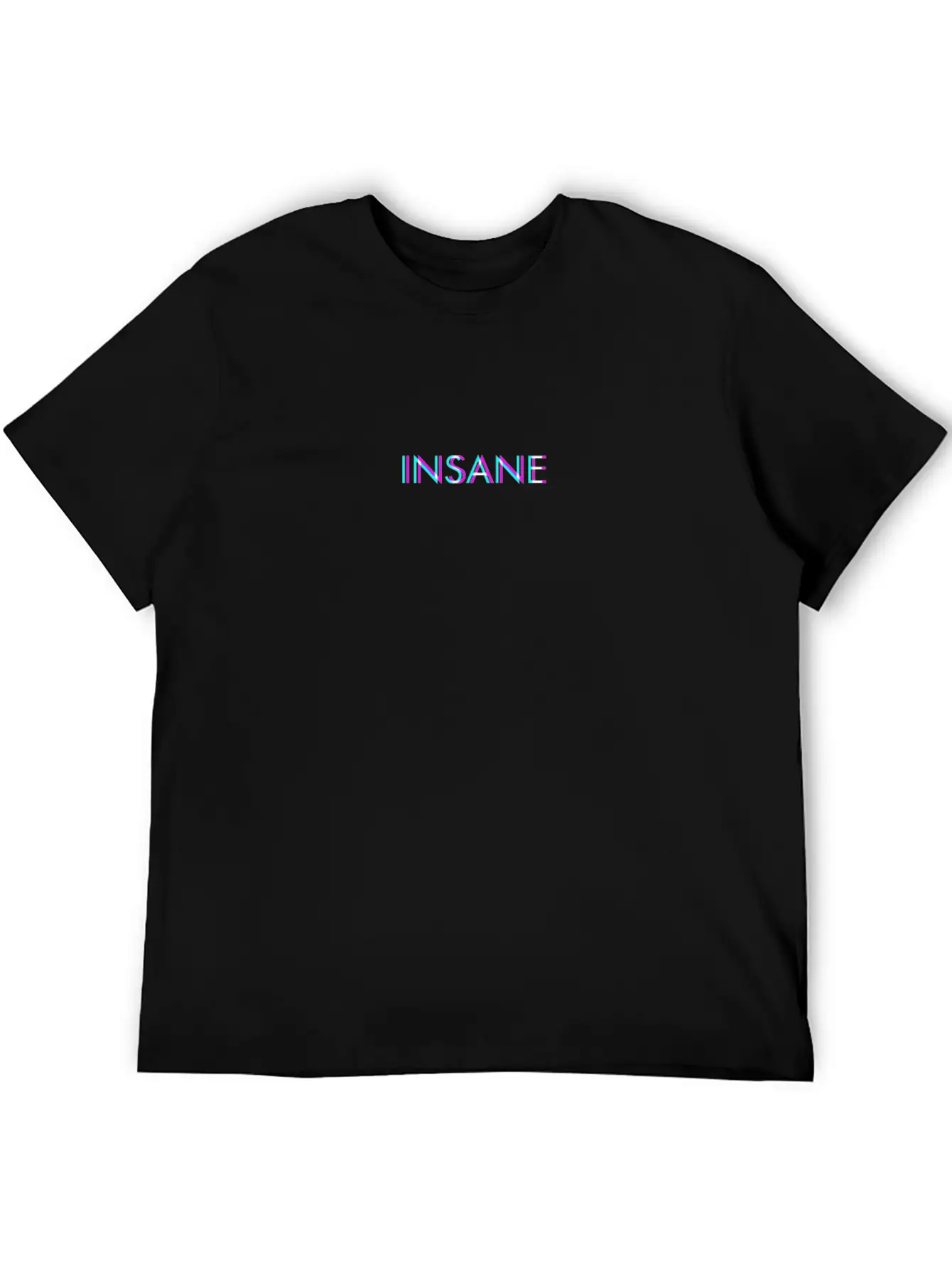 Insane Anaglyph Glitch Art Vaporwave Gift Timeless Short Sleeve Tee – Comfy And Minimalist Design