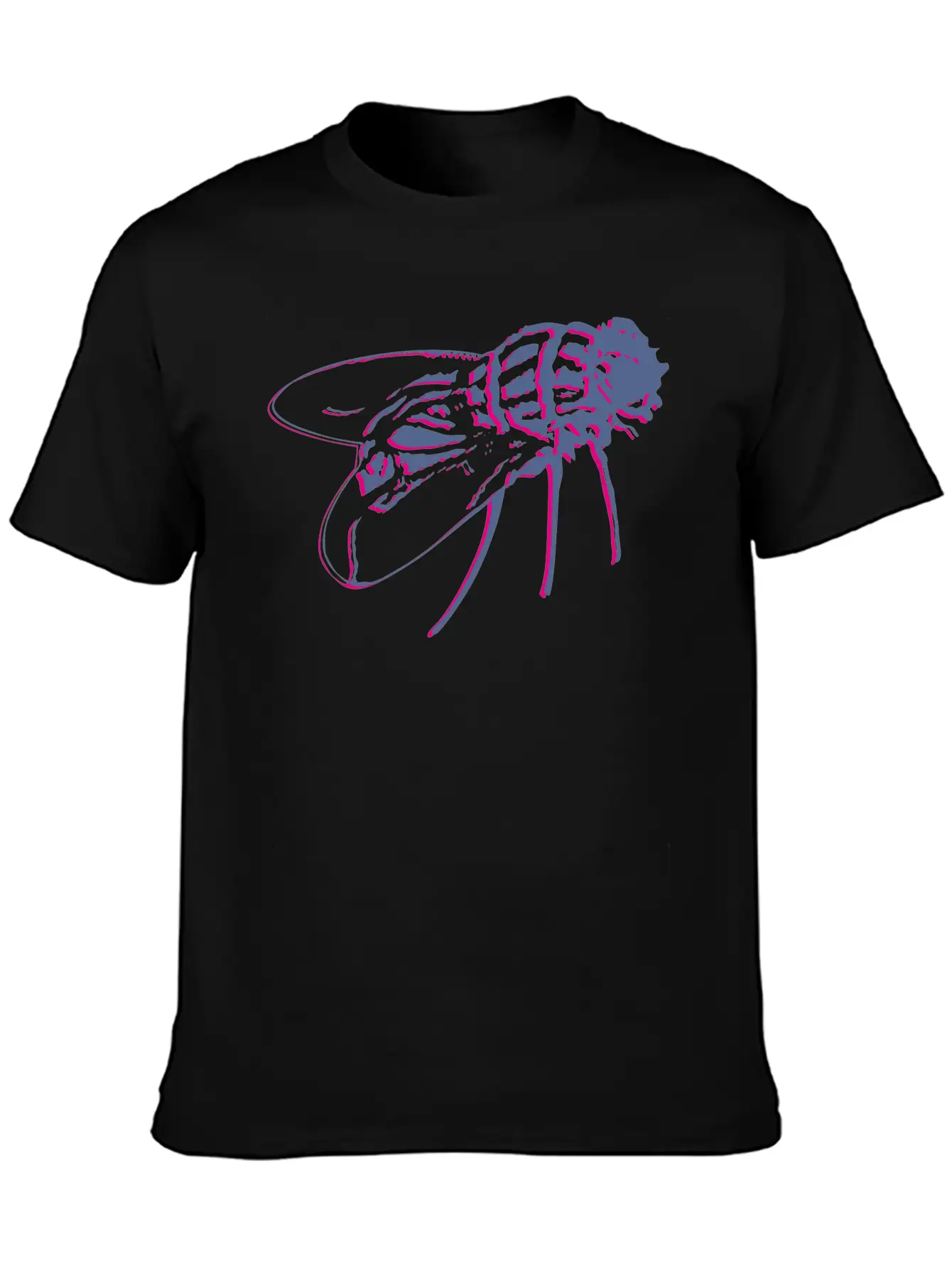 Insect Fly Wildlife Streetwear Vector Illustration Timeless Short Sleeve Tee – Comfy And Minimalist Design