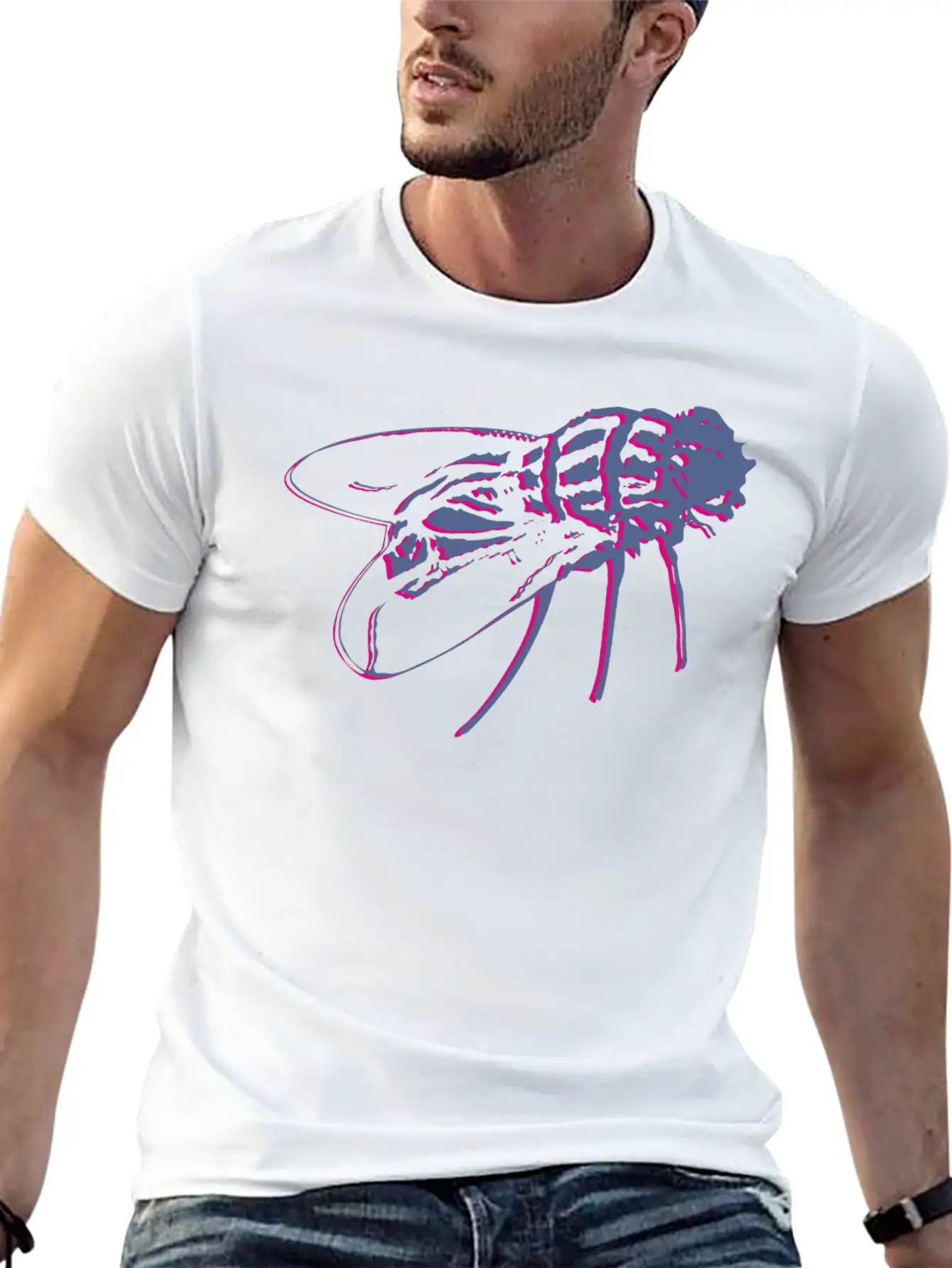 Insect Fly Wildlife Streetwear Vector Illustration Timeless Short Sleeve Tee – Comfy And Minimalist Design