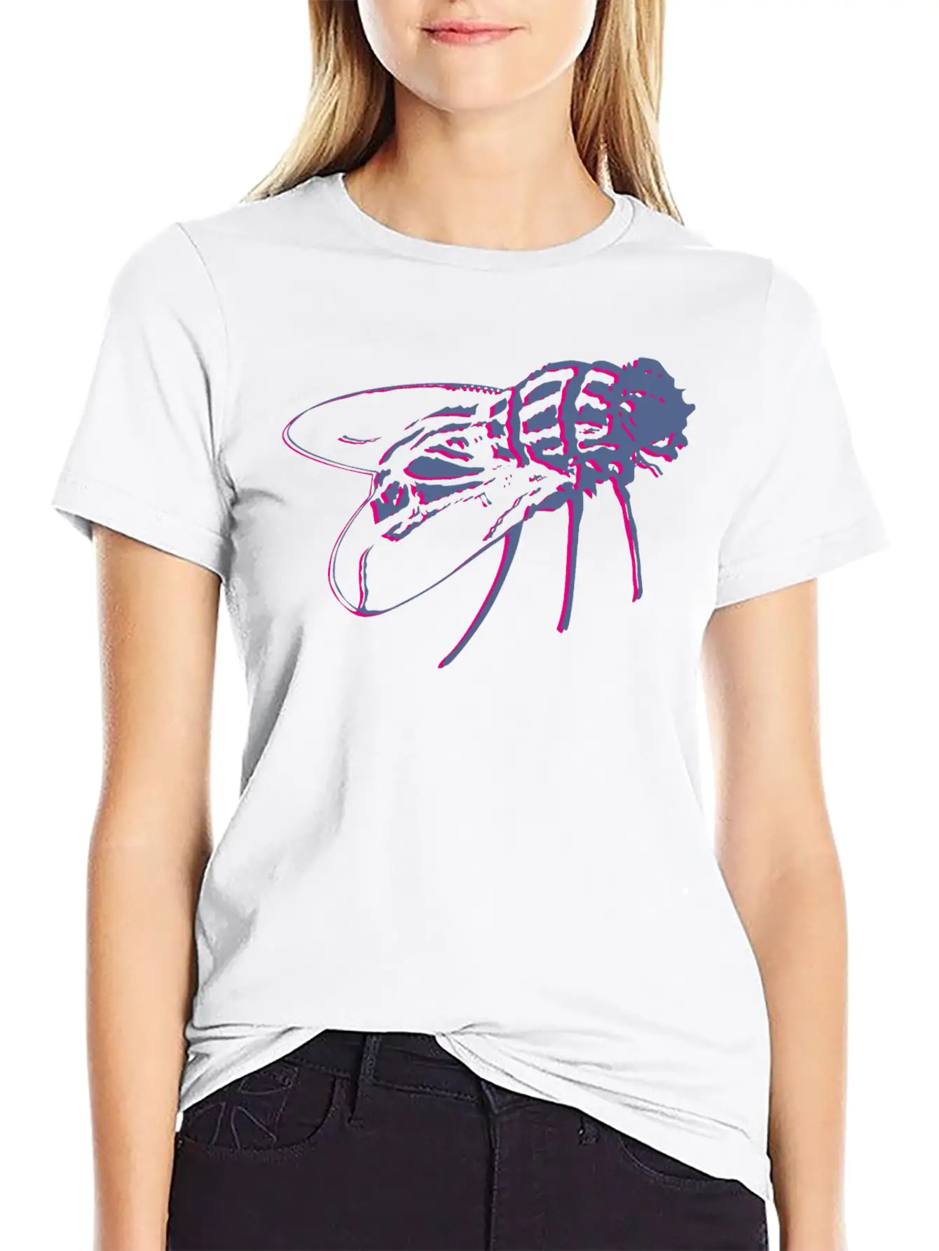 Insect Fly Wildlife Streetwear Vector Illustration Timeless Short Sleeve Tee – Comfy And Minimalist Design