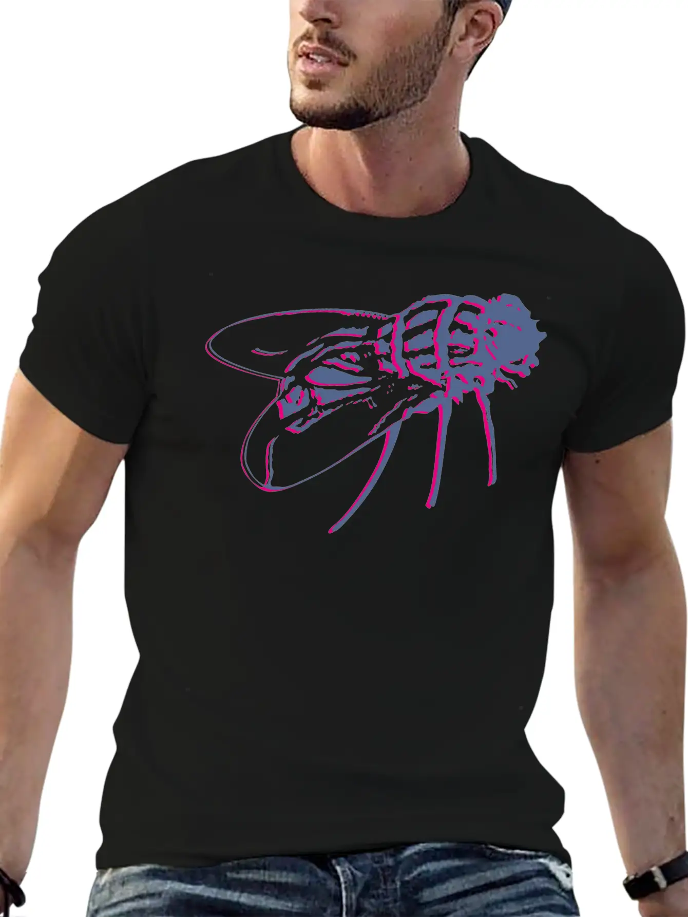 Insect Fly Wildlife Streetwear Vector Illustration Timeless Short Sleeve Tee – Comfy And Minimalist Design