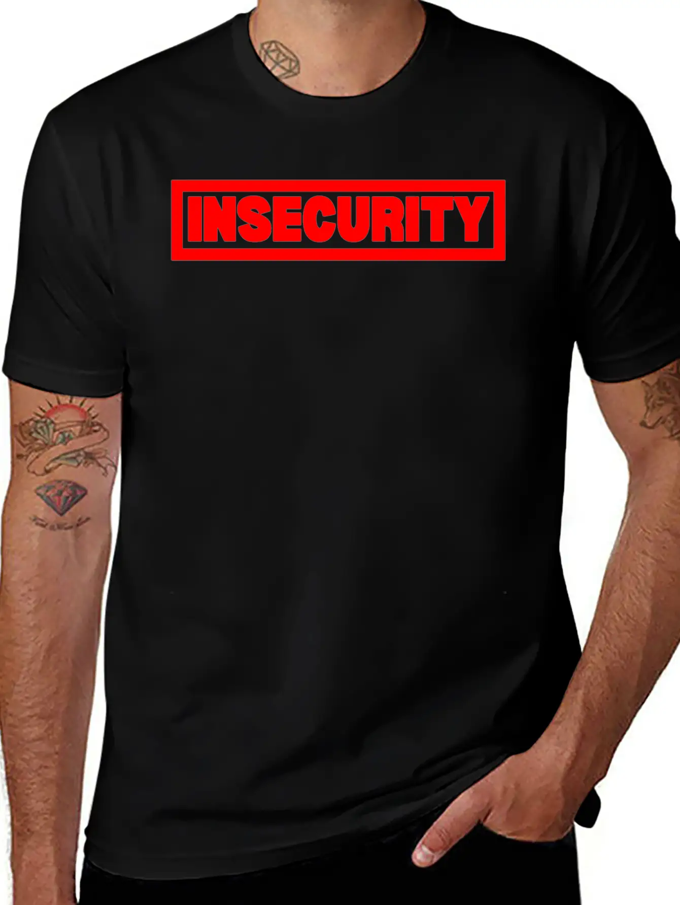 Insecurity Basic Graphic T-Shirt – Daily Comfort In Soft Cotton