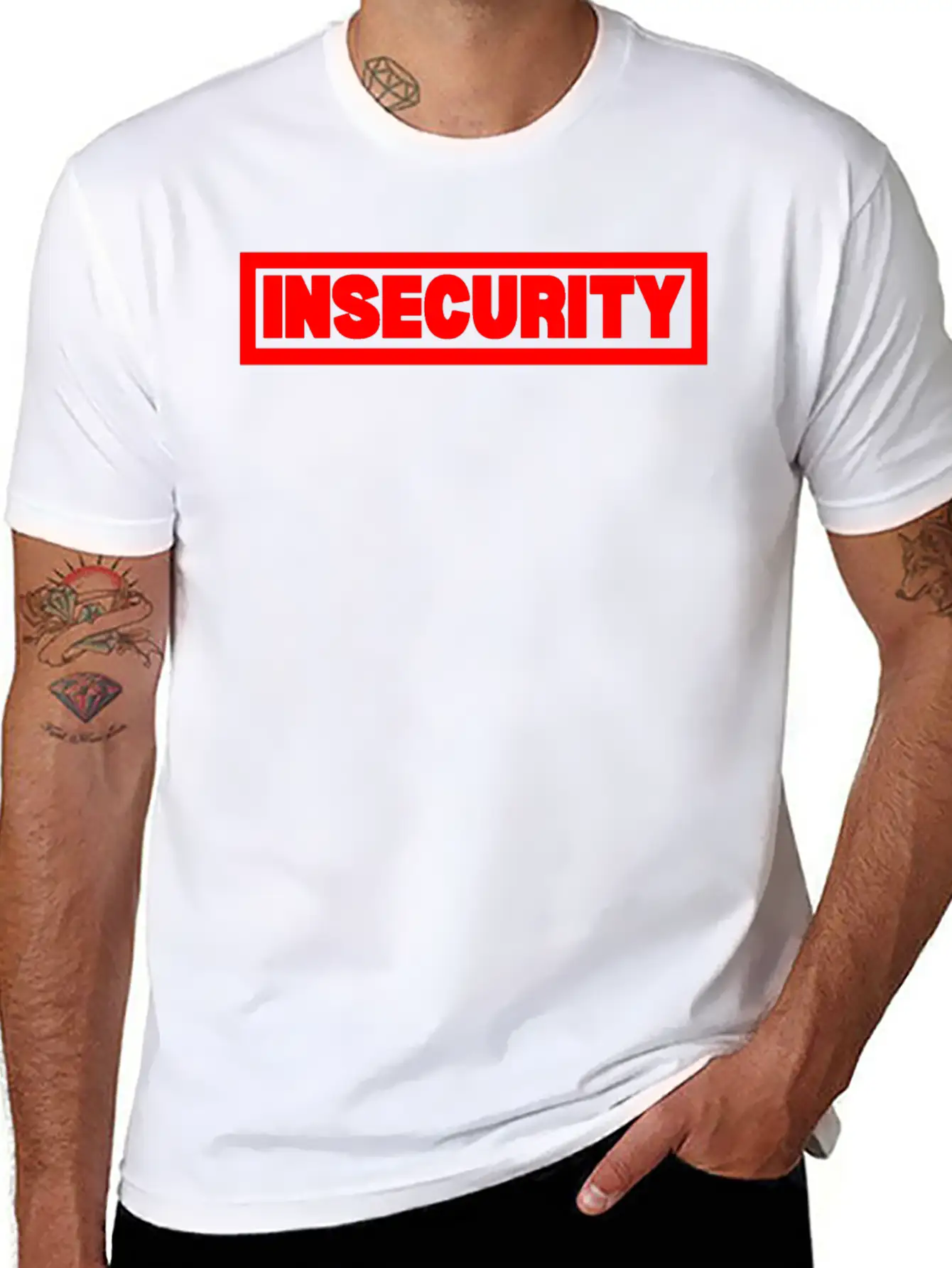 Insecurity Basic Graphic T-Shirt – Daily Comfort In Soft Cotton