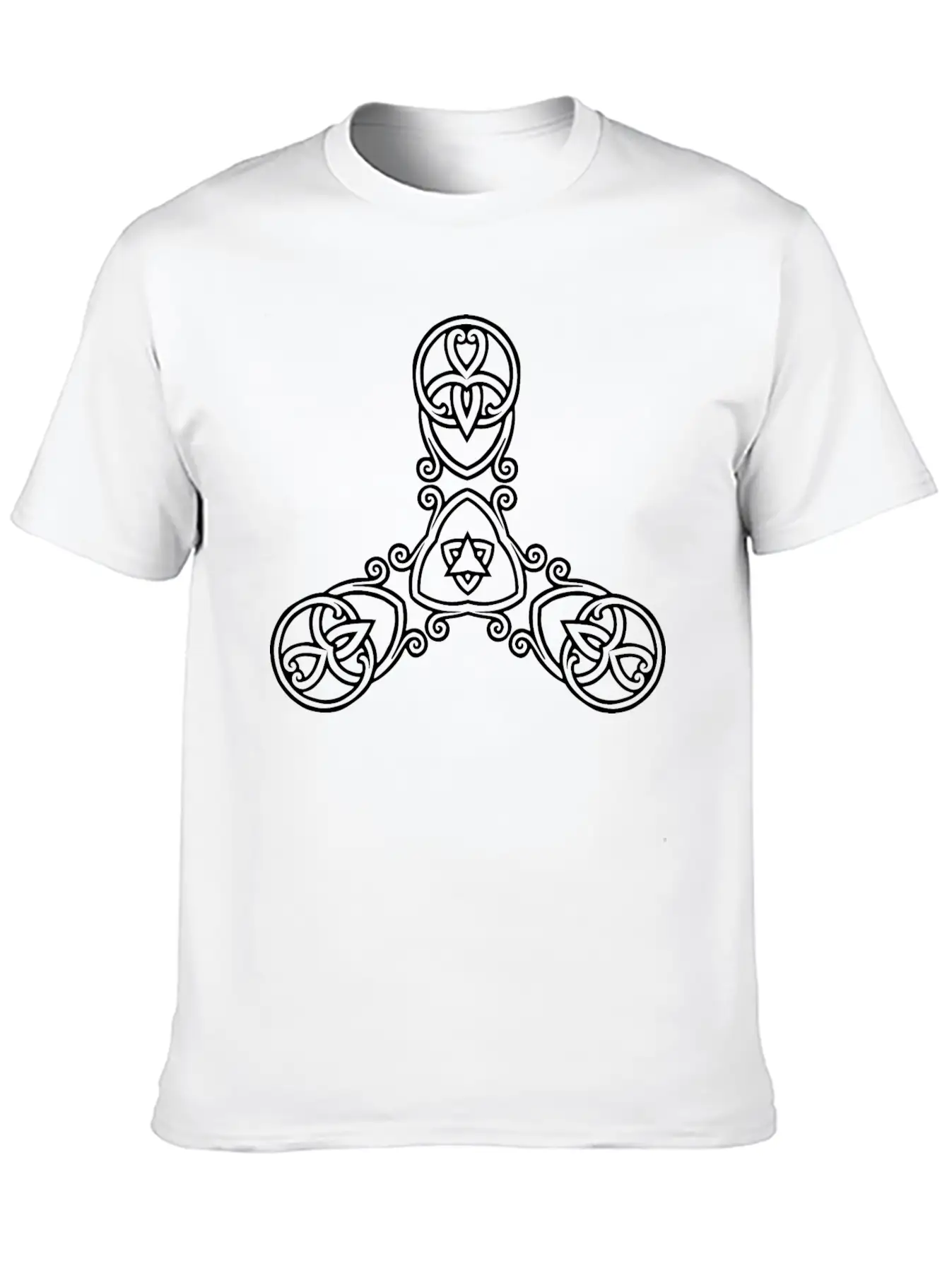Interlocking Geometric Design 21 Basic Graphic T-Shirt – Daily Comfort In Soft Cotton