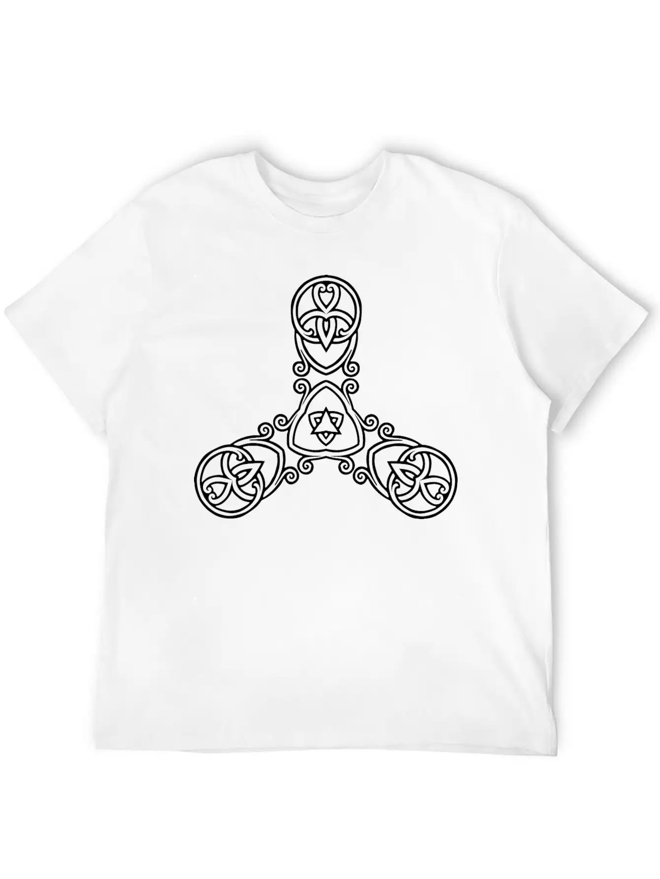 Interlocking Geometric Design 21 Basic Graphic T-Shirt – Daily Comfort In Soft Cotton