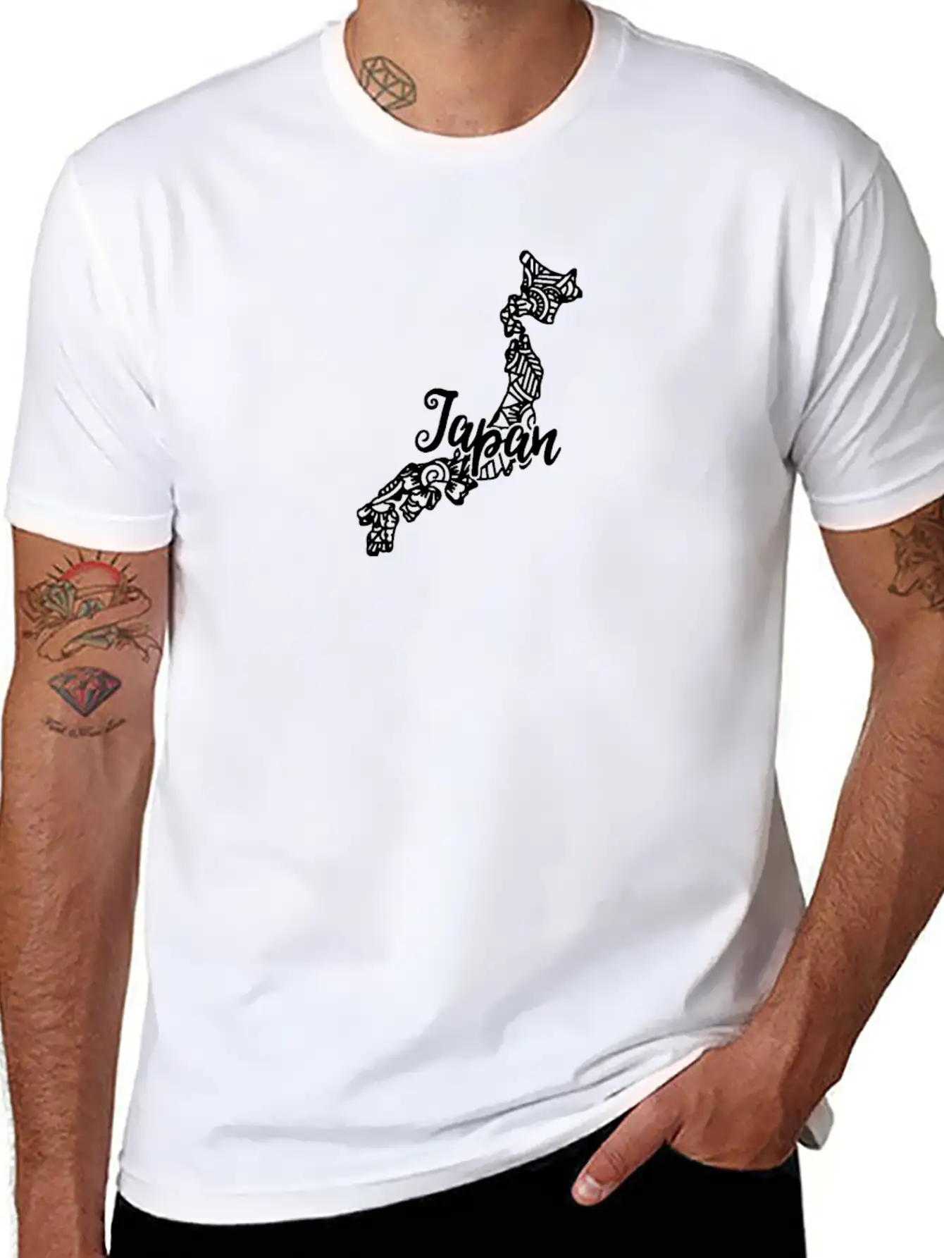 International Mandala Country Japanese Mandala Basic Graphic T-Shirt – Daily Comfort In Soft Cotton