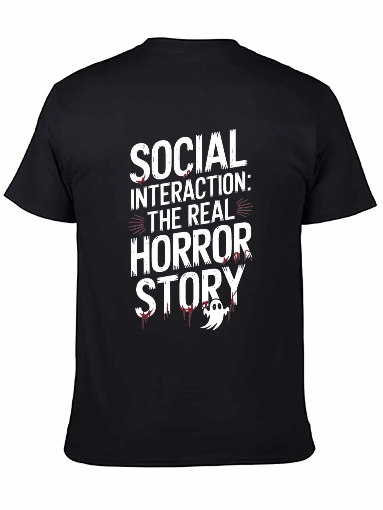 Introversion Alternative Style Emotional Unisex Short Sleeve Soft Cotton T-Shirt – Casual Everyday Wear