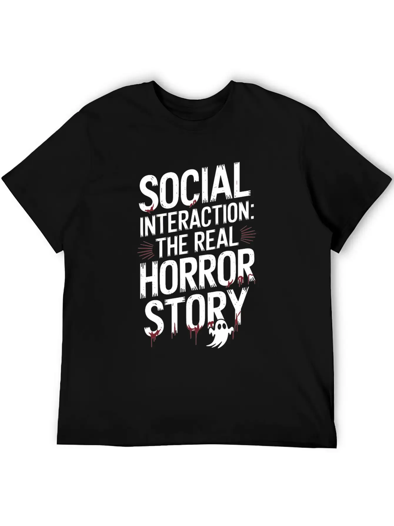 Introversion Alternative Style Emotional Unisex Short Sleeve Soft Cotton T-Shirt – Casual Everyday Wear