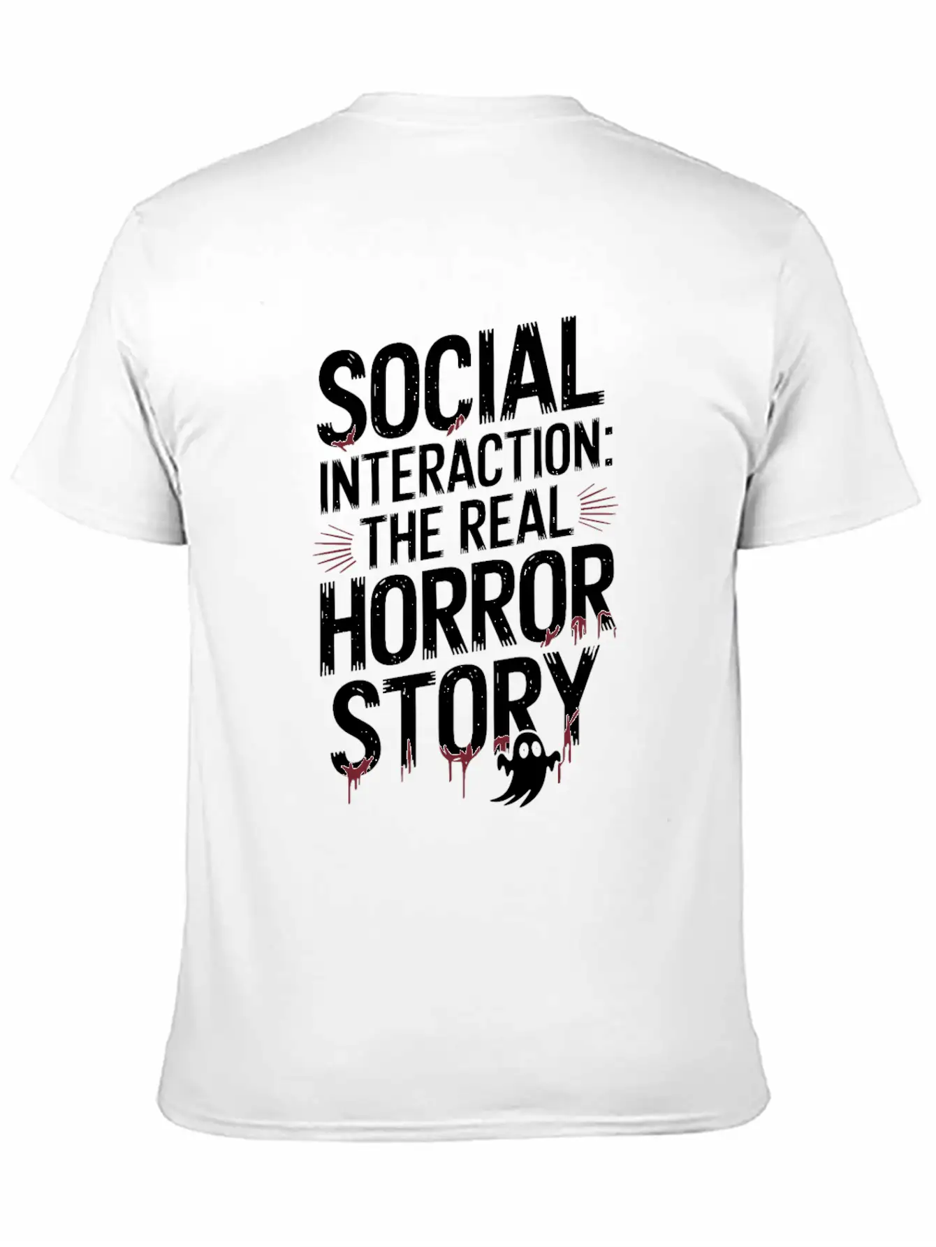 Introversion Alternative Style Emotional Unisex Short Sleeve Soft Cotton T-Shirt – Casual Everyday Wear