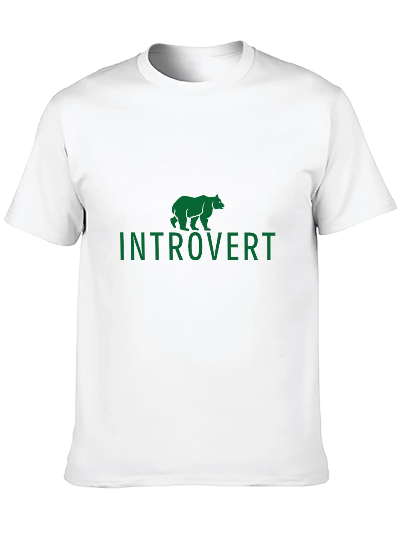 Introvert Bear Anti Social Gift Unisex Short Sleeve Soft Cotton T-Shirt – Casual Everyday Wear