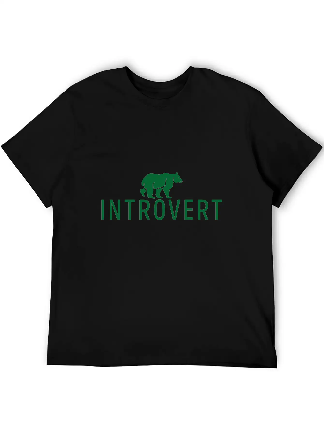 Introvert Bear Anti Social Gift Unisex Short Sleeve Soft Cotton T-Shirt – Casual Everyday Wear