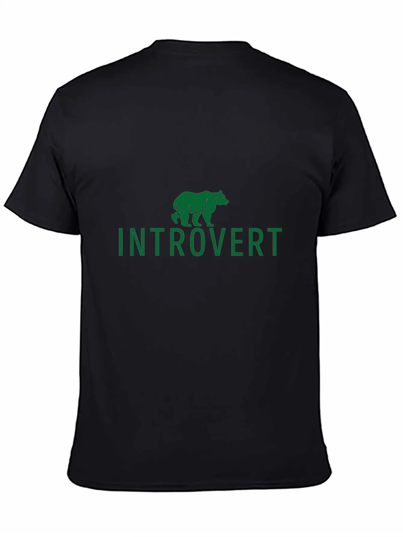 Introvert Bear Anti Social Gift Unisex Short Sleeve Soft Cotton T-Shirt – Casual Everyday Wear