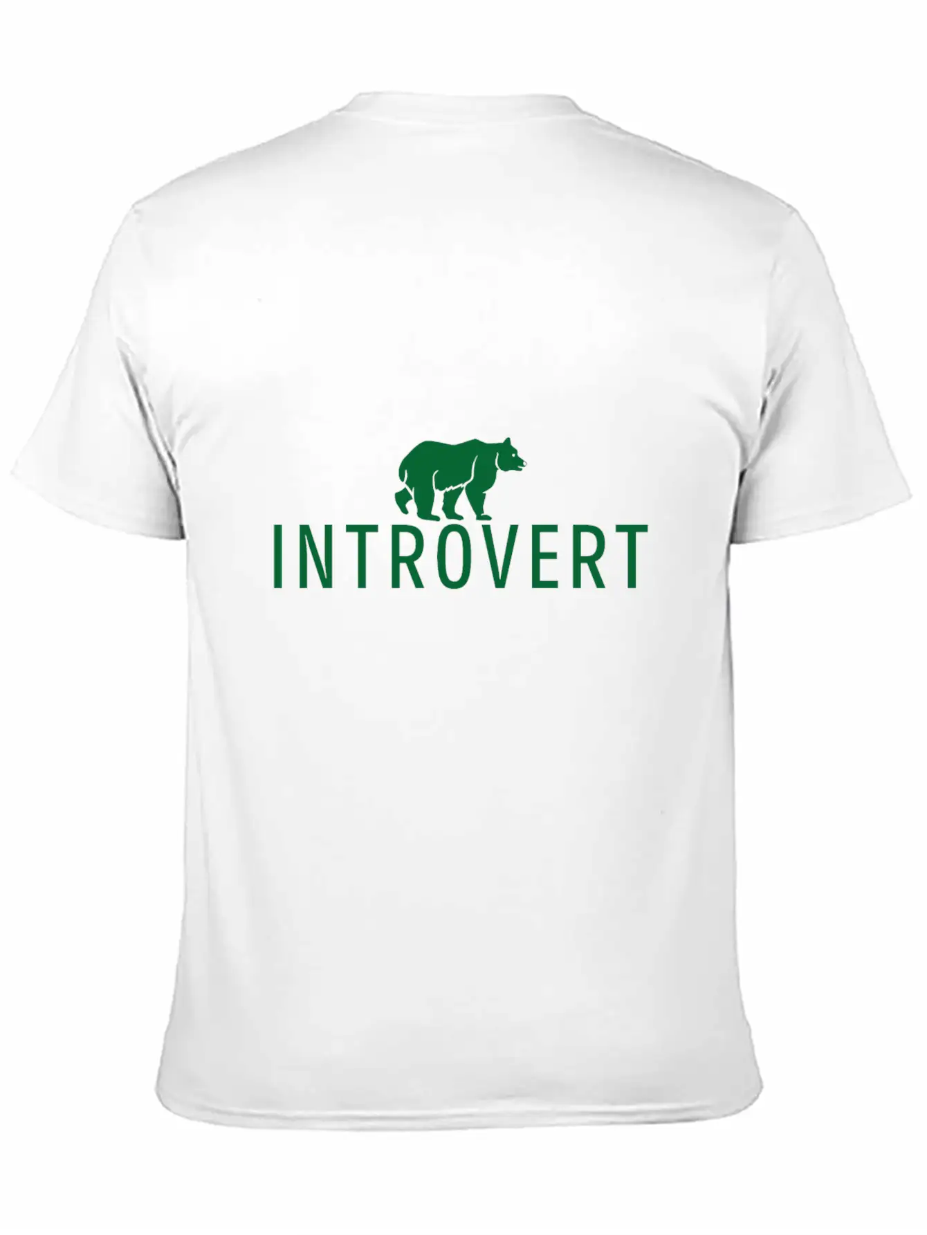 Introvert Bear Anti Social Gift Unisex Short Sleeve Soft Cotton T-Shirt – Casual Everyday Wear