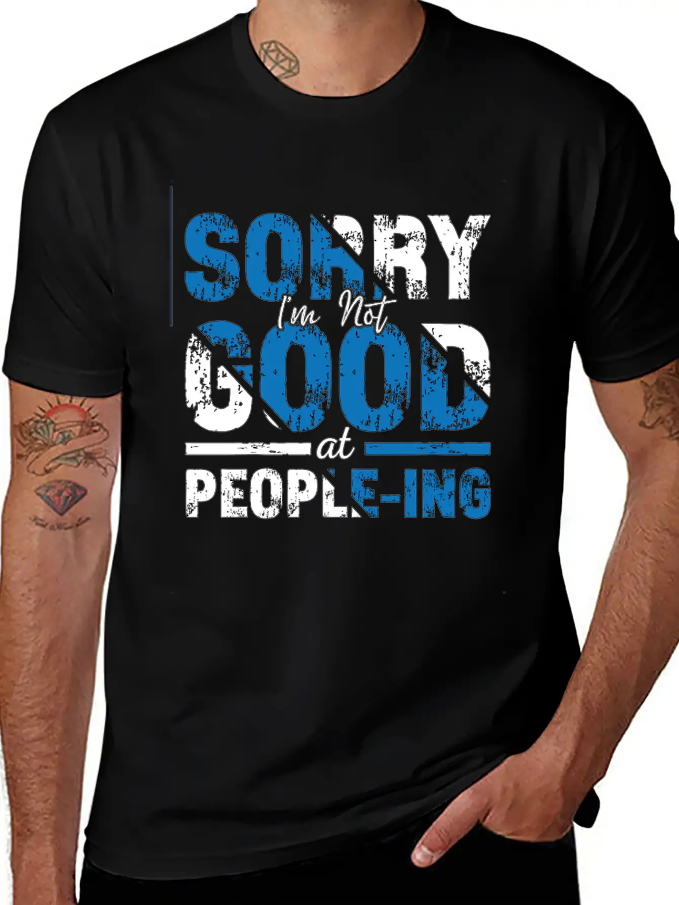Introvert Sorry I'm Not Good Introverted Shy Essential Unisex Summer Tee – Soft Cotton Casual Fit