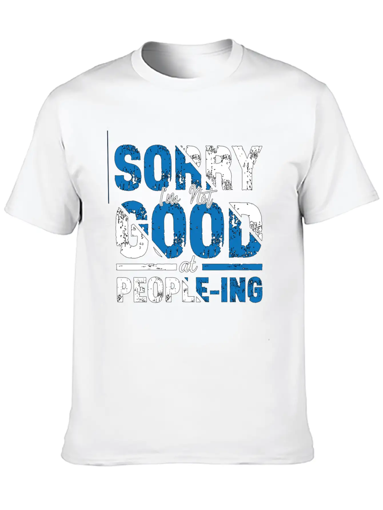 Introvert Sorry I'm Not Good Introverted Shy Essential Unisex Summer Tee – Soft Cotton Casual Fit