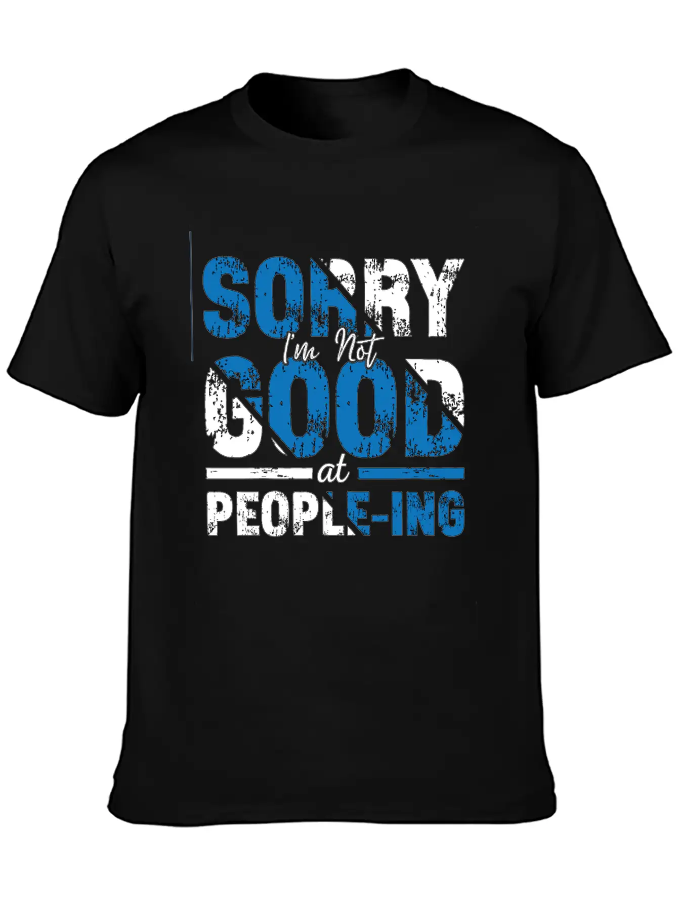 Introvert Sorry I'm Not Good Introverted Shy Essential Unisex Summer Tee – Soft Cotton Casual Fit