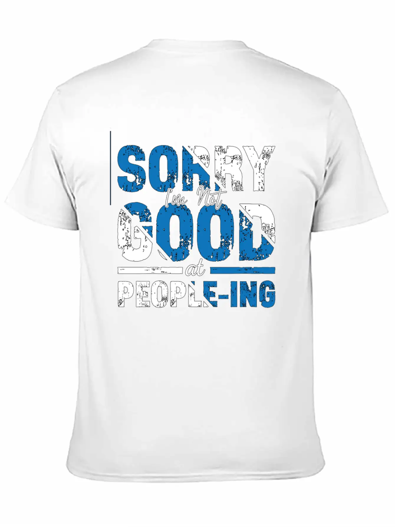 Introvert Sorry I'm Not Good Introverted Shy Essential Unisex Summer Tee – Soft Cotton Casual Fit