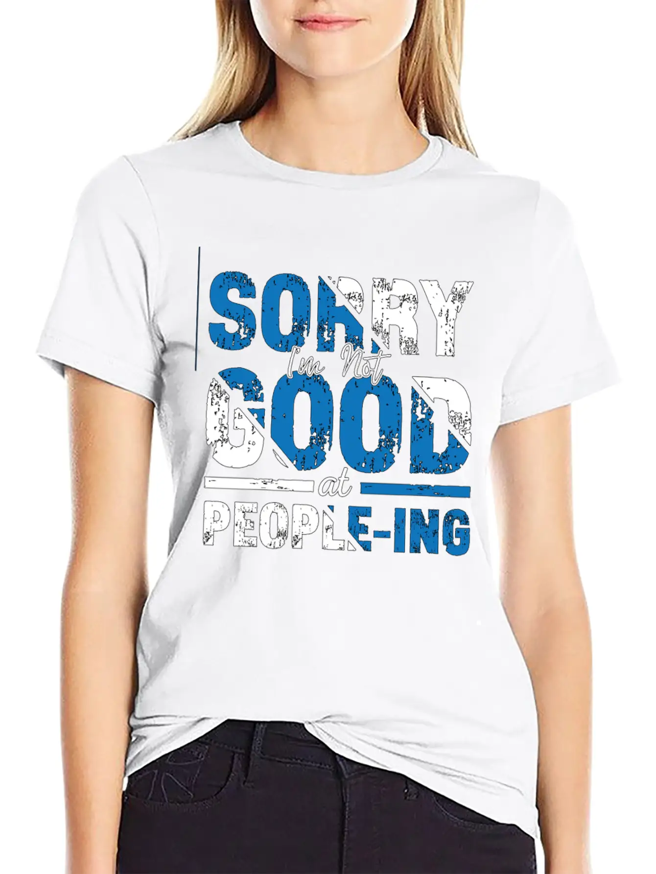 Introvert Sorry I'm Not Good Introverted Shy Essential Unisex Summer Tee – Soft Cotton Casual Fit