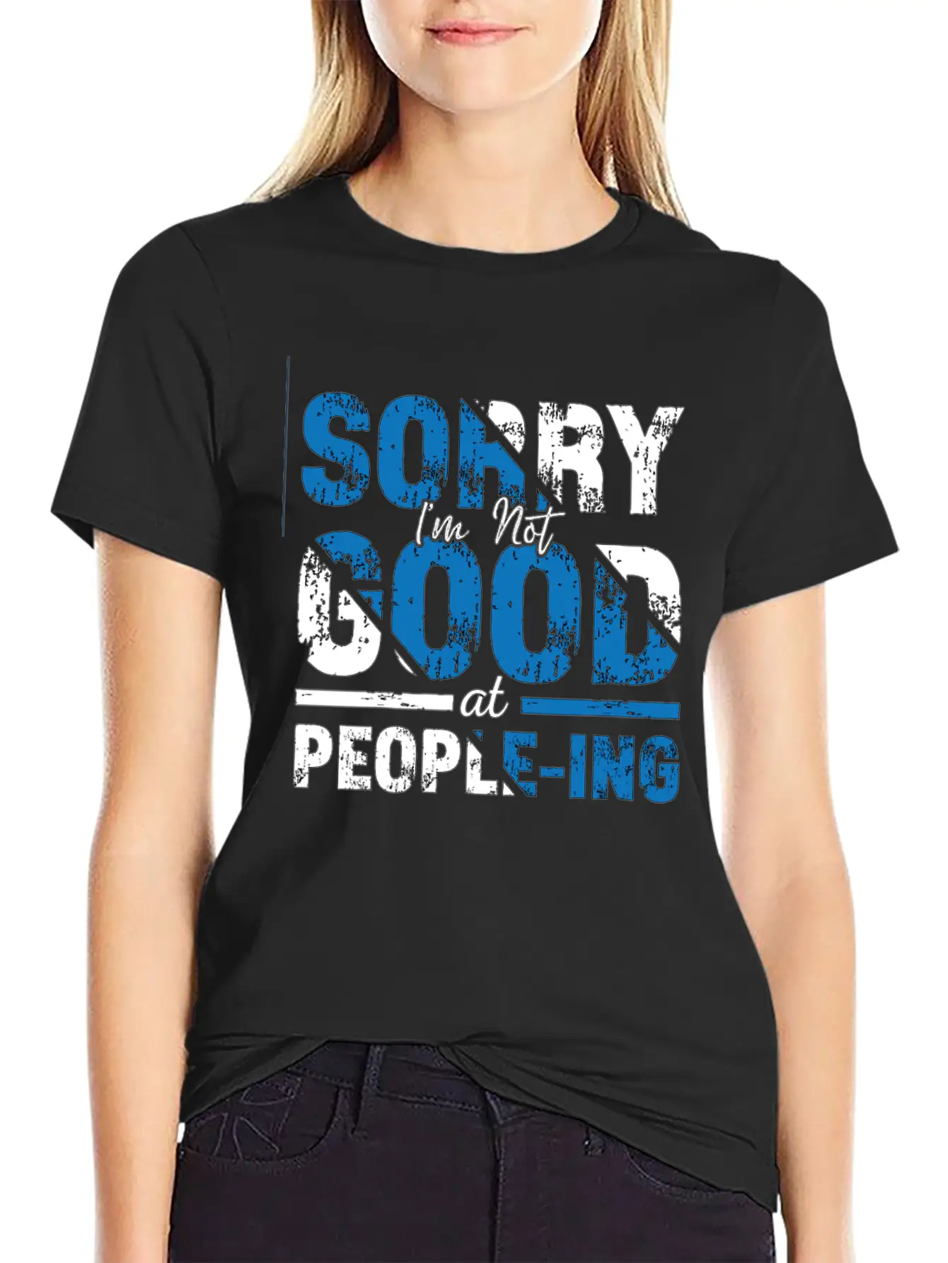 Introvert Sorry I'm Not Good Introverted Shy Essential Unisex Summer Tee – Soft Cotton Casual Fit