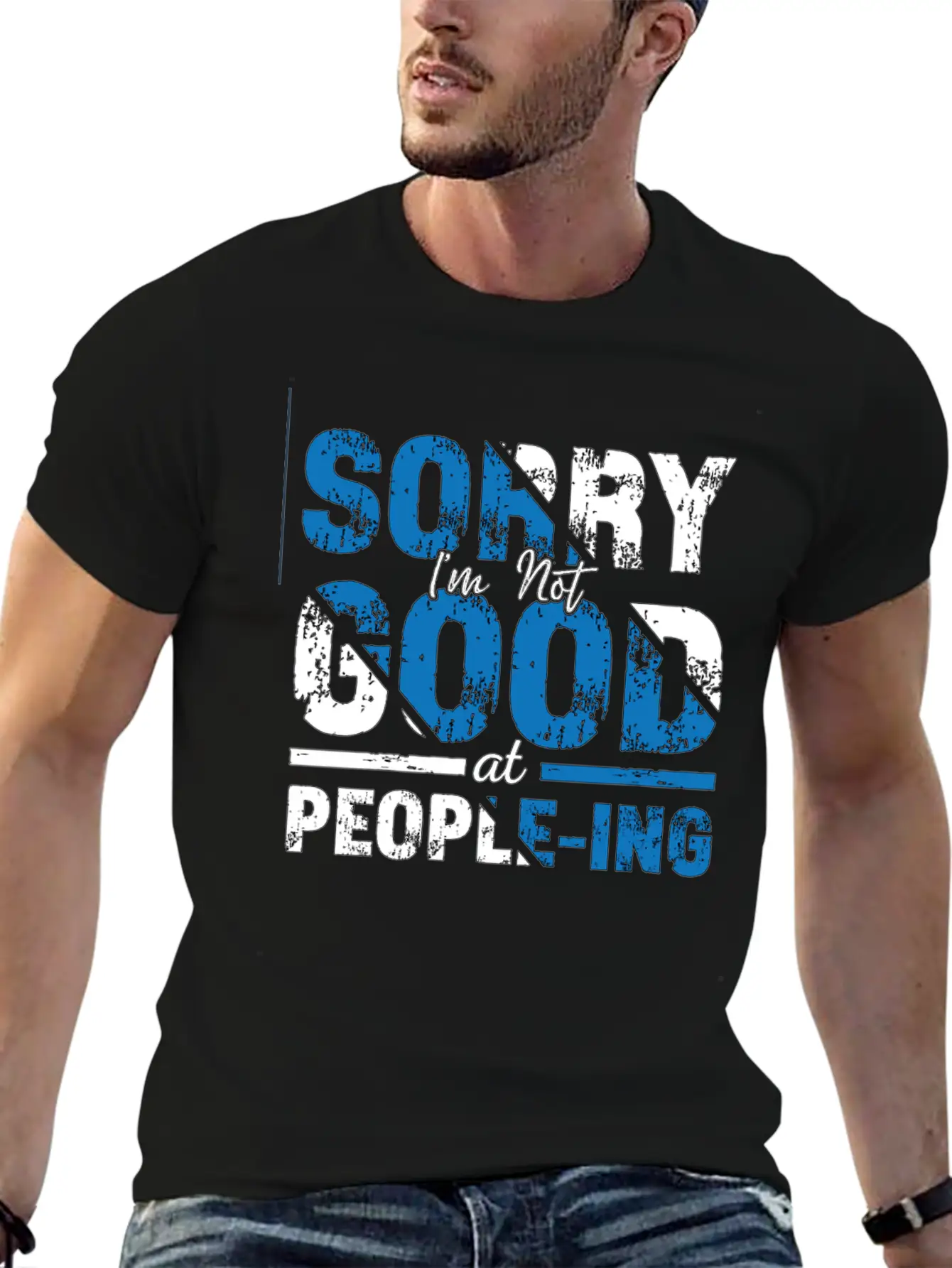 Introvert Sorry I'm Not Good Introverted Shy Essential Unisex Summer Tee – Soft Cotton Casual Fit