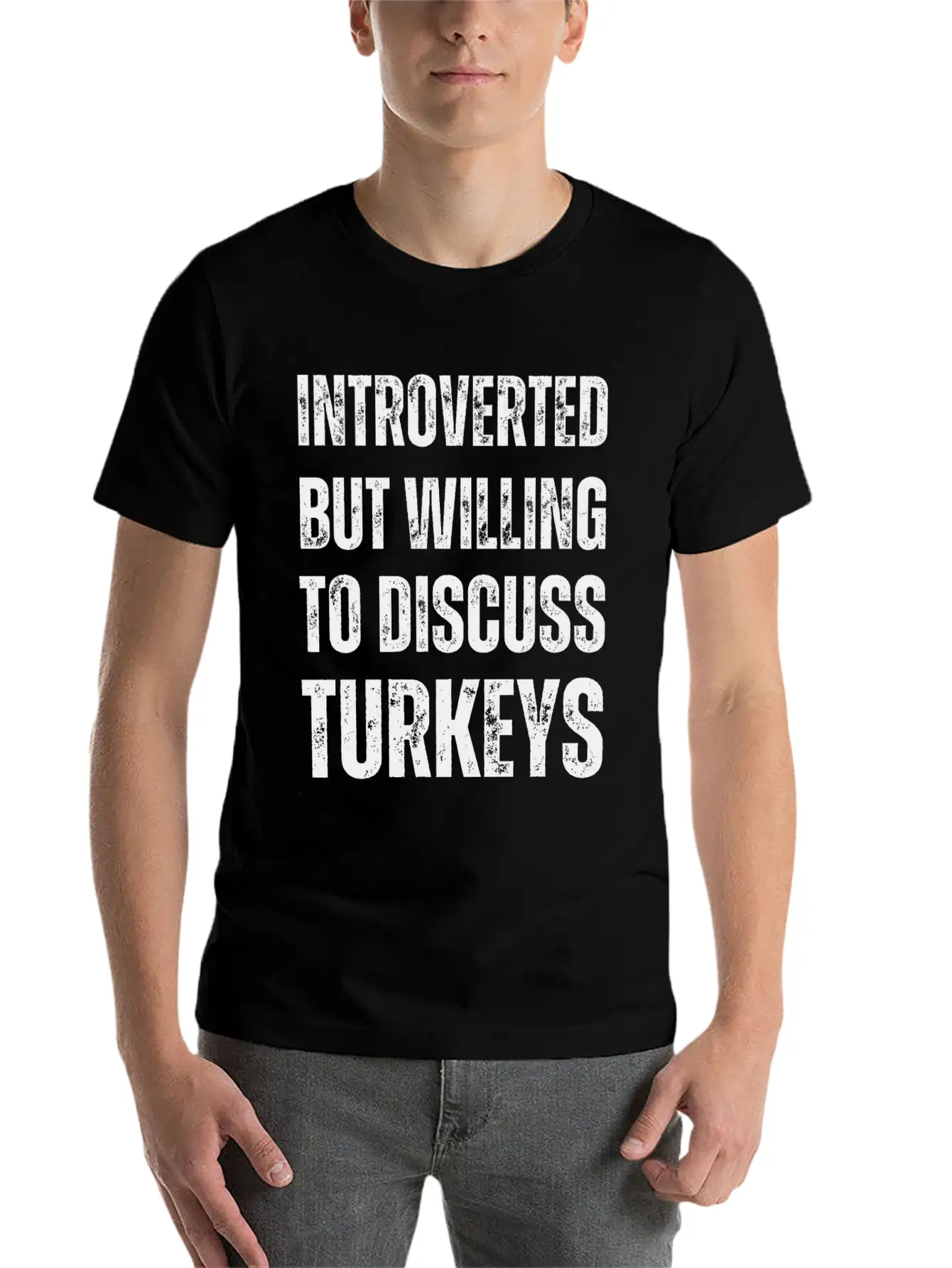 Introverted But Willing To Discuss Turkeys Timeless Short Sleeve Tee – Comfy And Minimalist Design