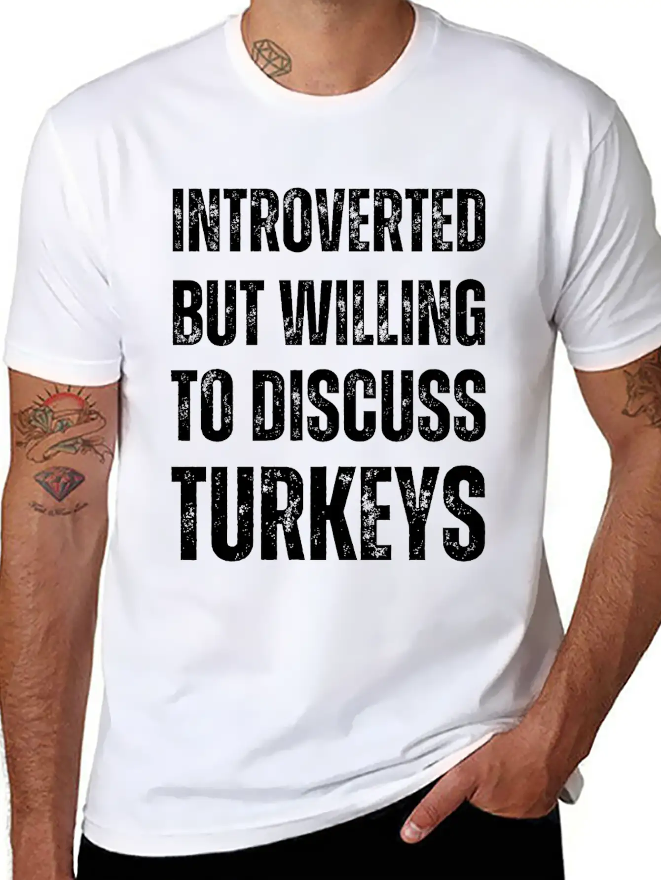 Introverted But Willing To Discuss Turkeys Timeless Short Sleeve Tee – Comfy And Minimalist Design