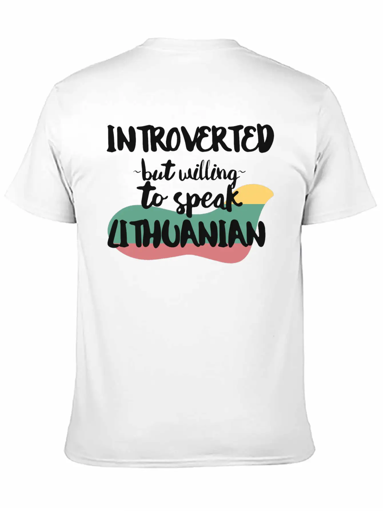 Introverted But Willing To Speak Lithuanian Stylish Everyday T-Shirt – Unisex Basic Cotton Tee