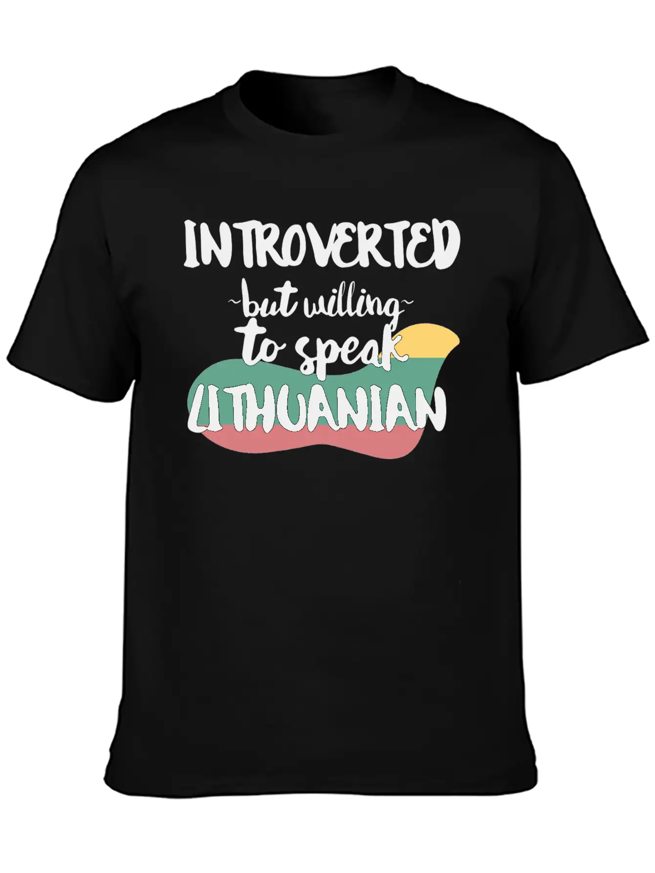 Introverted But Willing To Speak Lithuanian Stylish Everyday T-Shirt – Unisex Basic Cotton Tee