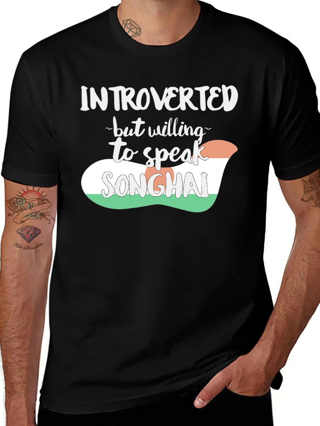 Introverted But Willing To Speak Songhai Timeless Short Sleeve Tee – Comfy And Minimalist Design