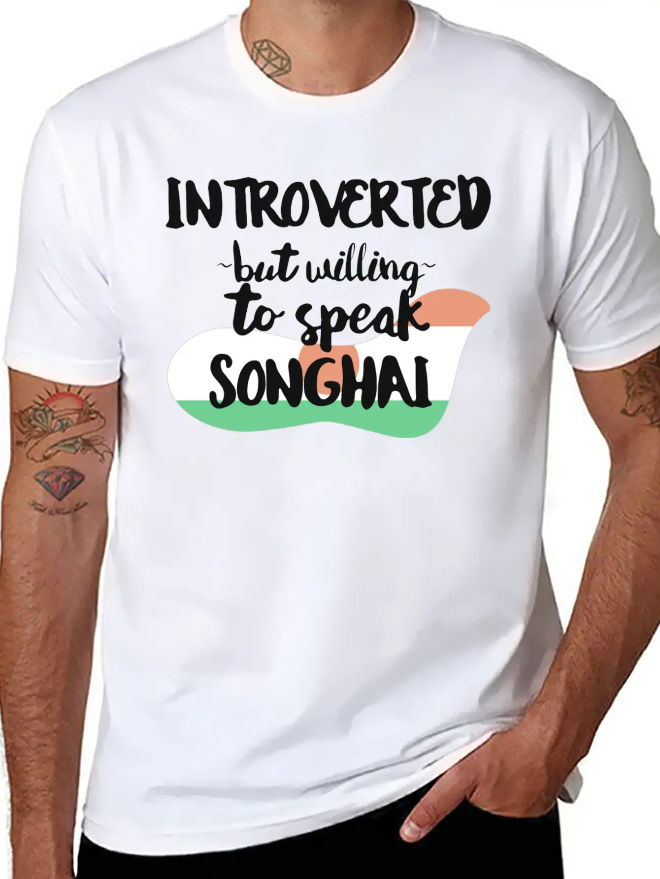 Introverted But Willing To Speak Songhai Timeless Short Sleeve Tee – Comfy And Minimalist Design