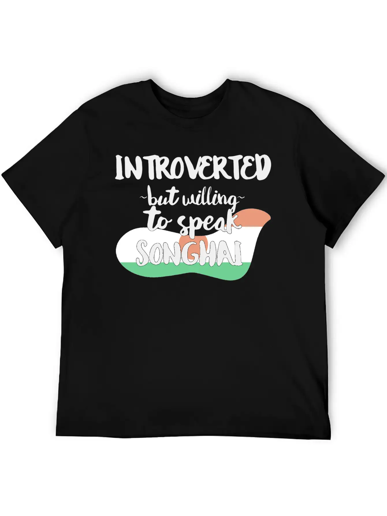 Introverted But Willing To Speak Songhai Timeless Short Sleeve Tee – Comfy And Minimalist Design