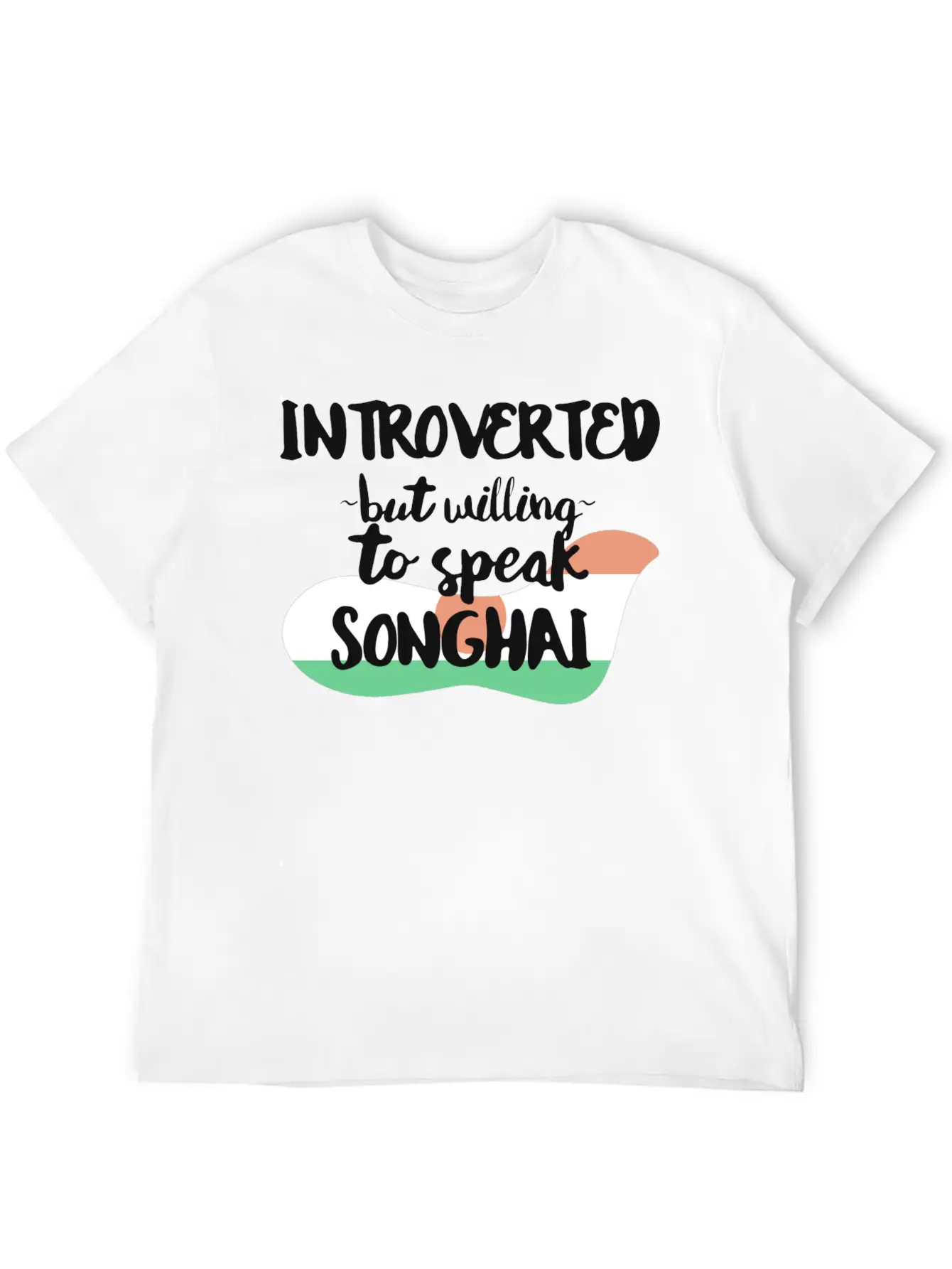 Introverted But Willing To Speak Songhai Timeless Short Sleeve Tee – Comfy And Minimalist Design