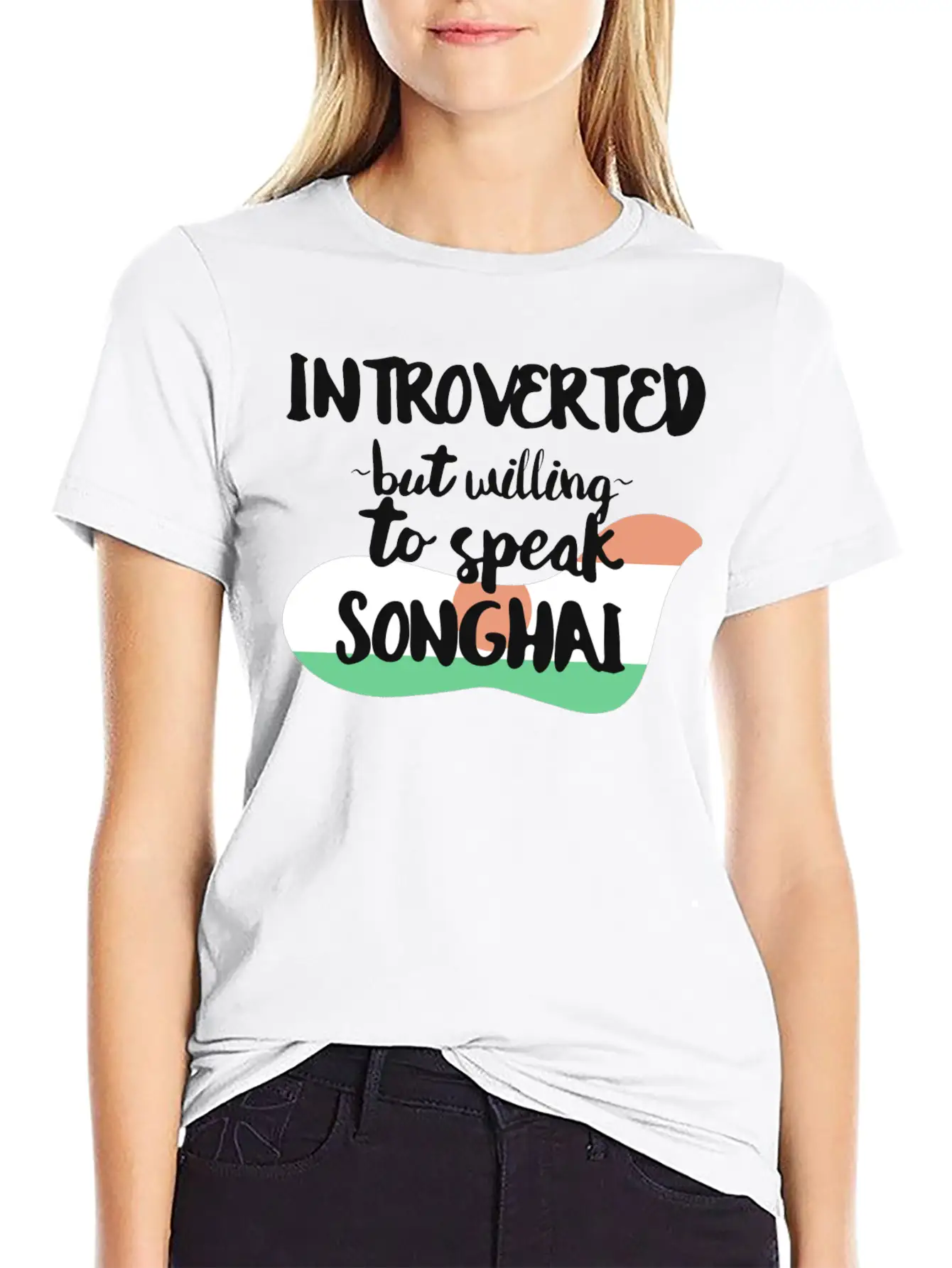 Introverted But Willing To Speak Songhai Timeless Short Sleeve Tee – Comfy And Minimalist Design