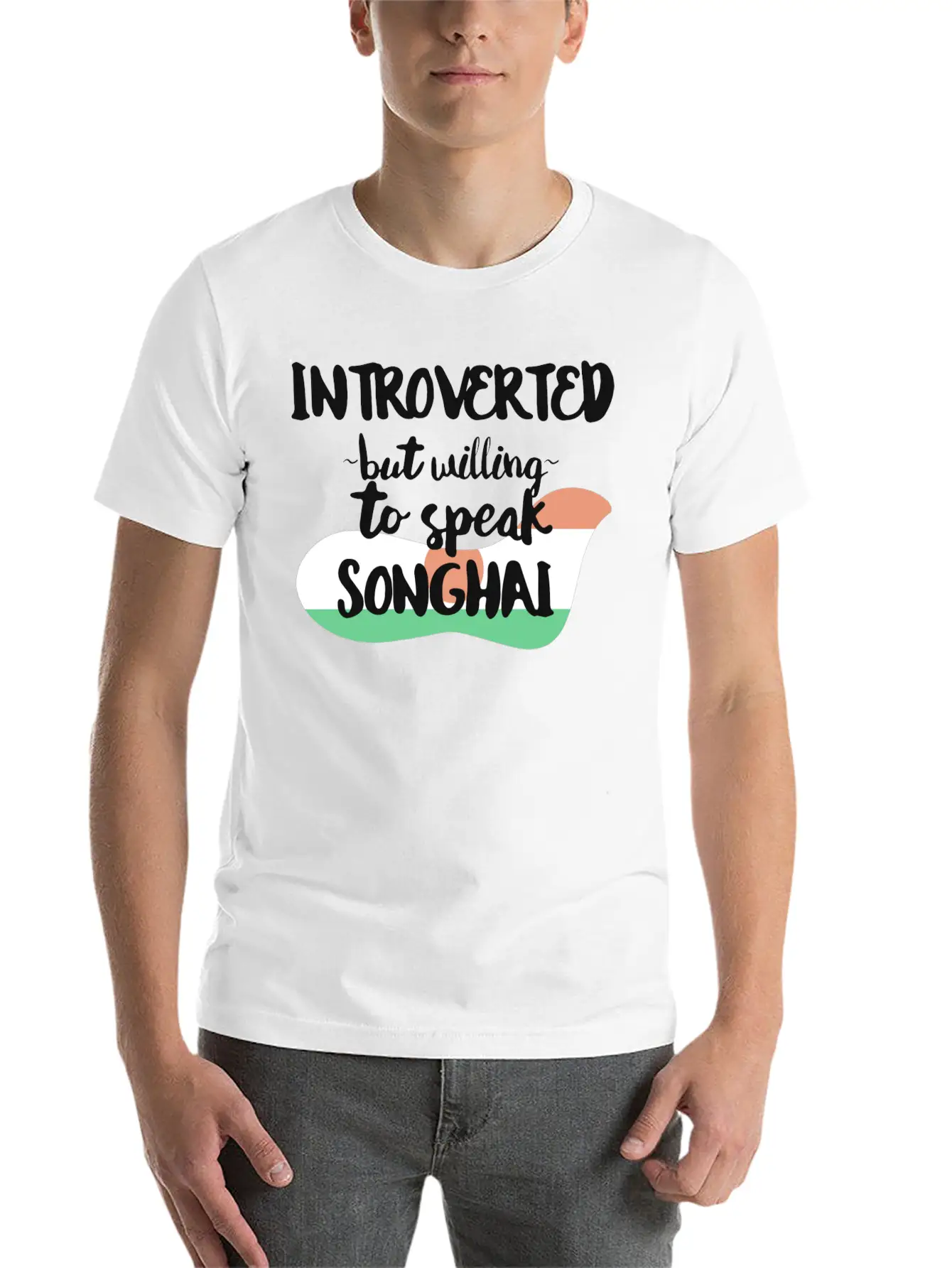 Introverted But Willing To Speak Songhai Timeless Short Sleeve Tee – Comfy And Minimalist Design