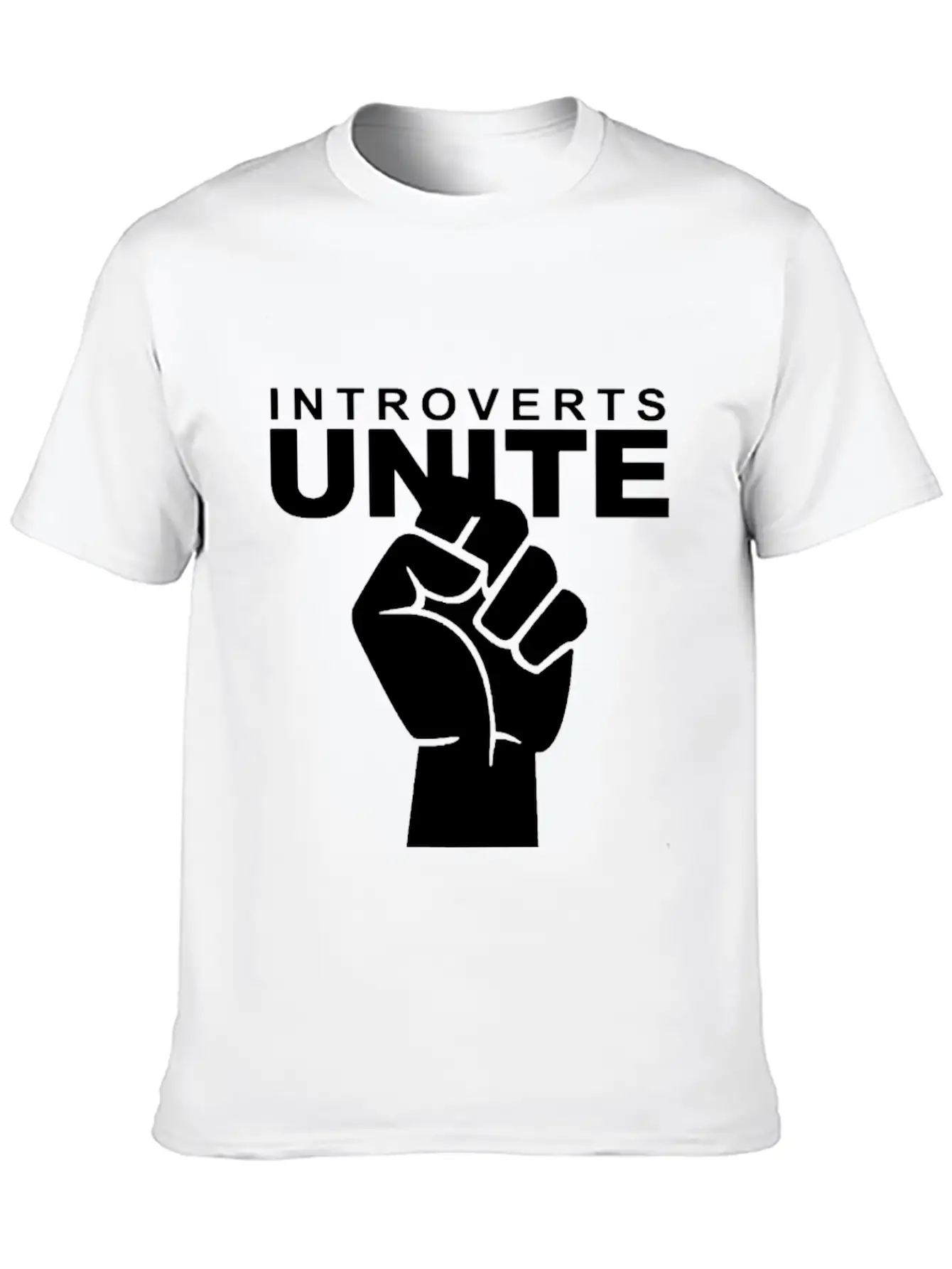 Introverts Unite Separately Unisex Short Sleeve Soft Cotton T-Shirt – Casual Everyday Wear