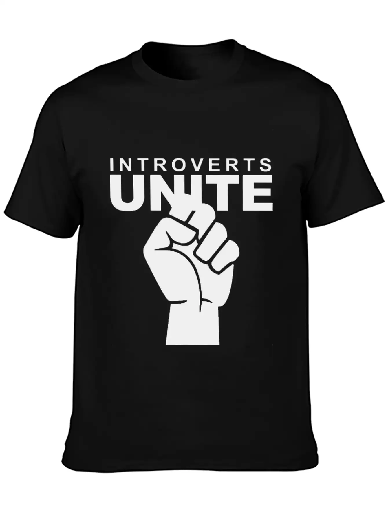 Introverts Unite Separately Unisex Short Sleeve Soft Cotton T-Shirt – Casual Everyday Wear
