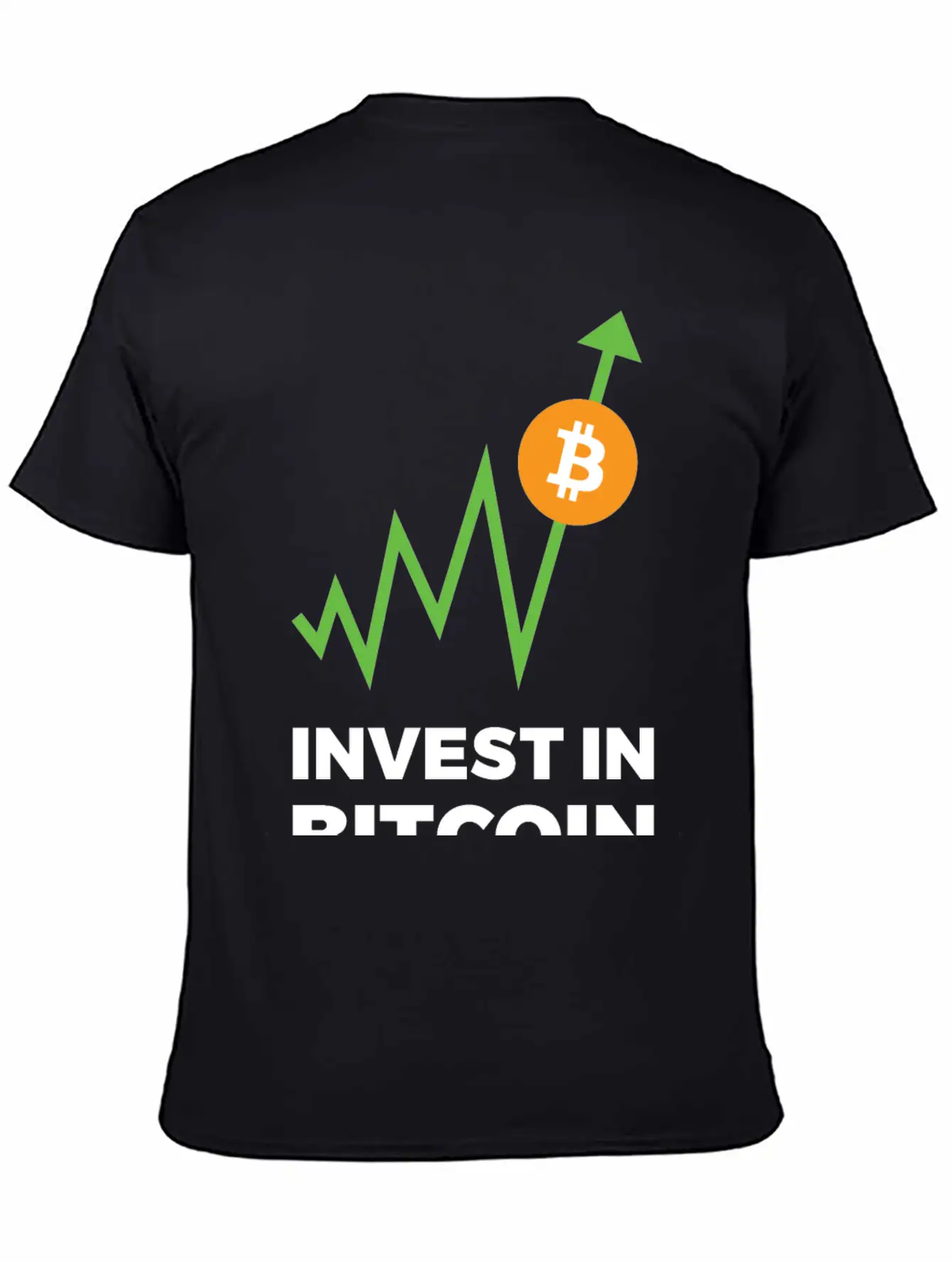 Invest In Bitcoin Comfortable Minimalist Graphic Tee – Summer Style Essential
