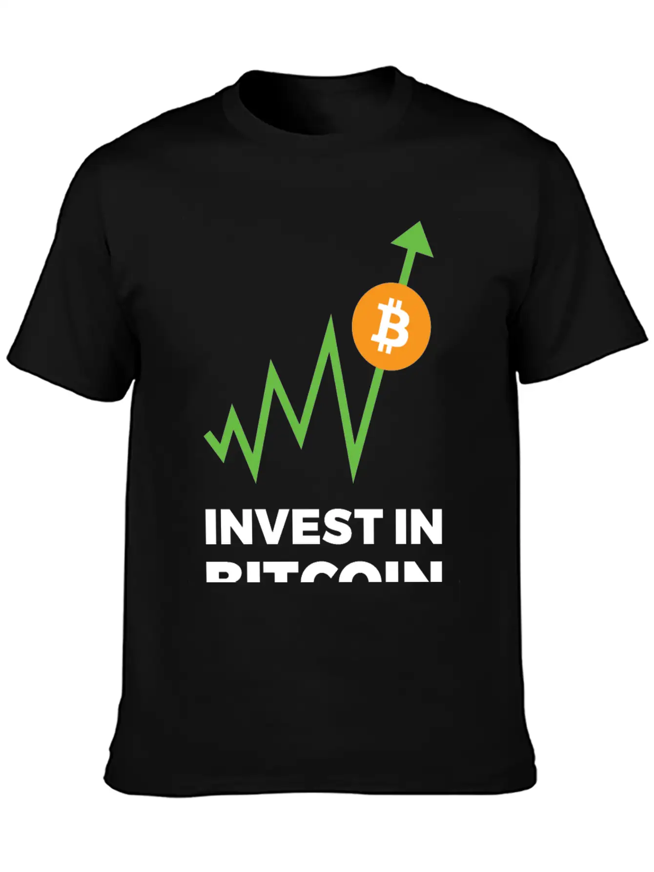 Invest In Bitcoin Comfortable Minimalist Graphic Tee – Summer Style Essential