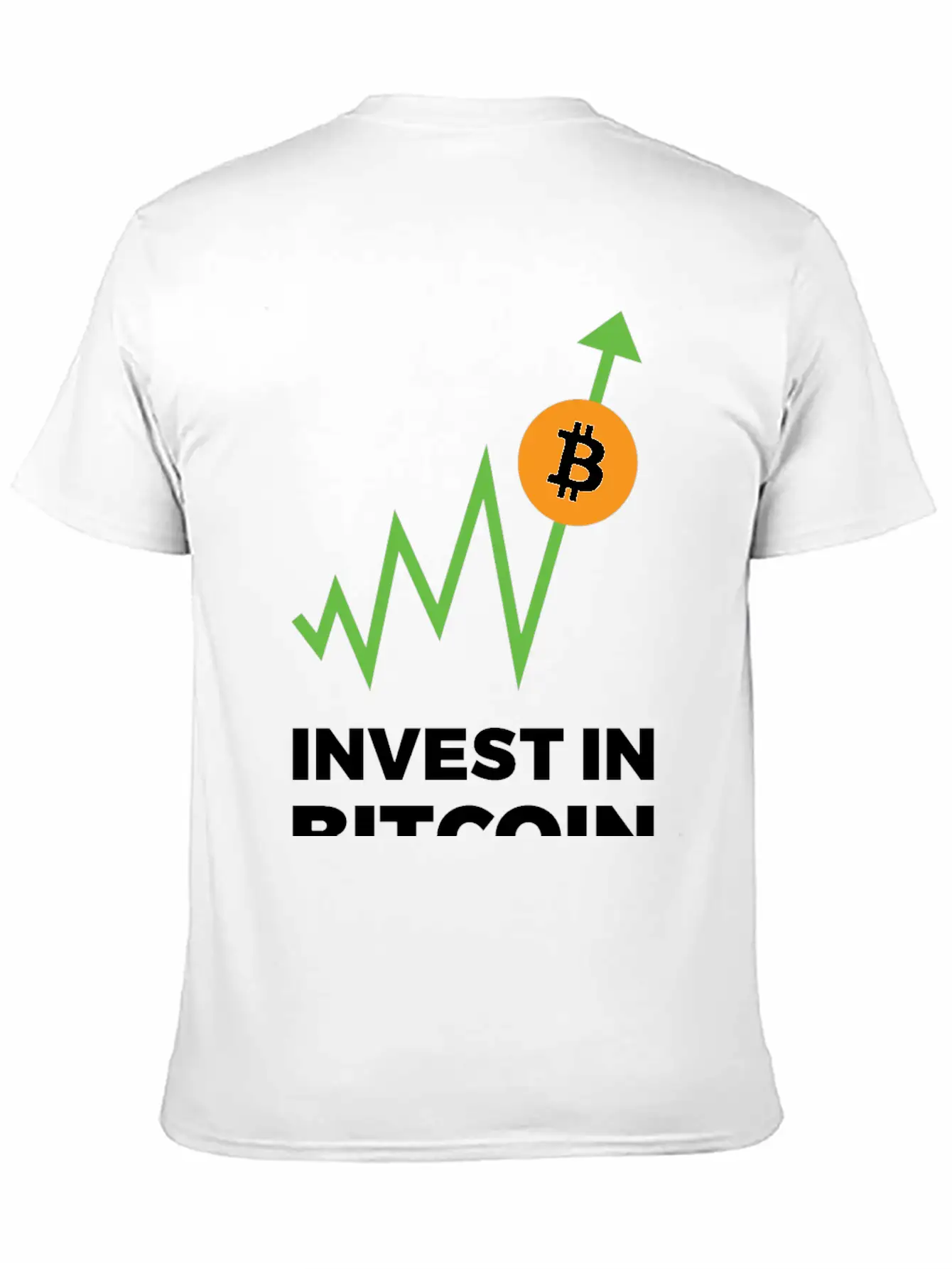 Invest In Bitcoin Comfortable Minimalist Graphic Tee – Summer Style Essential