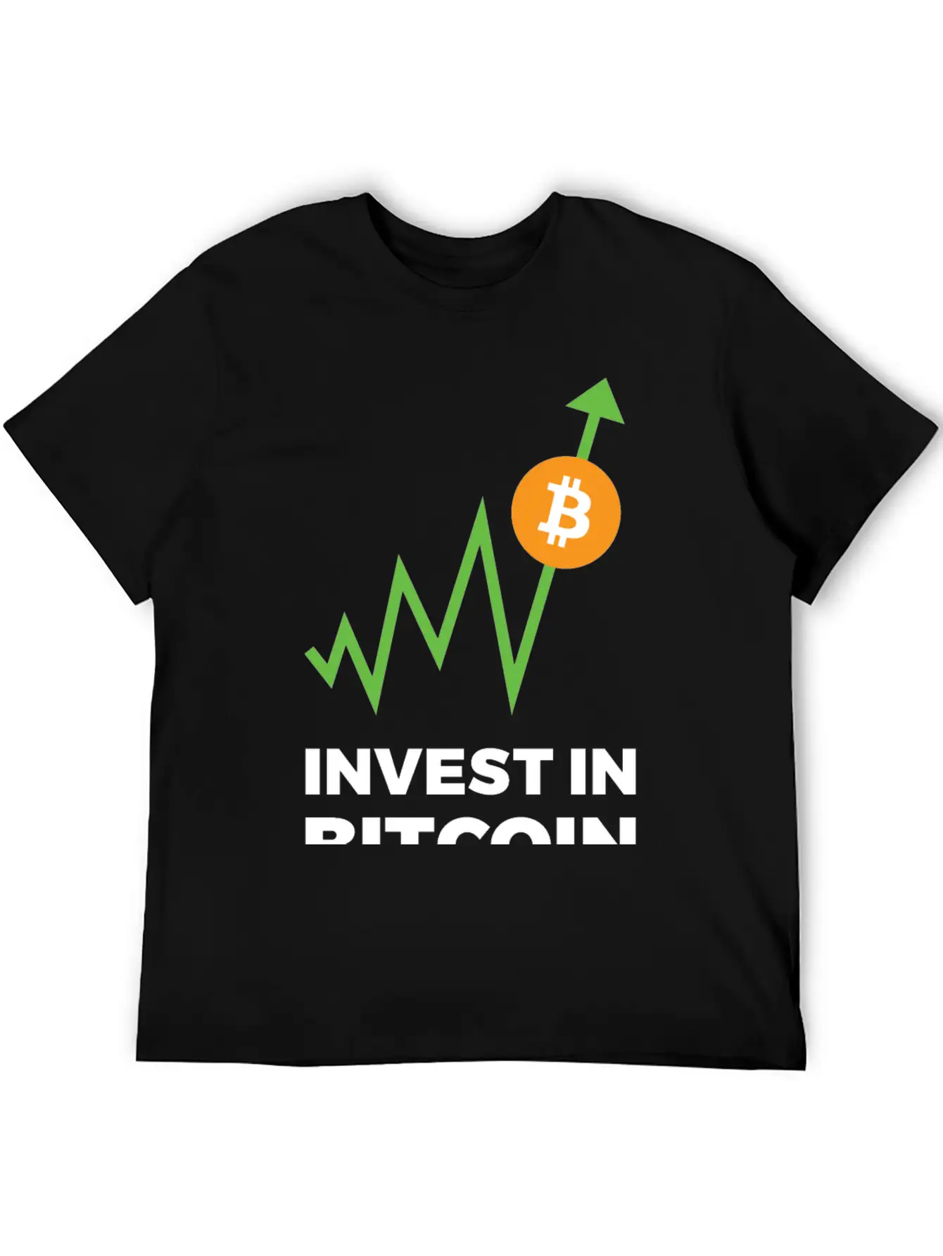 Invest In Bitcoin Comfortable Minimalist Graphic Tee – Summer Style Essential