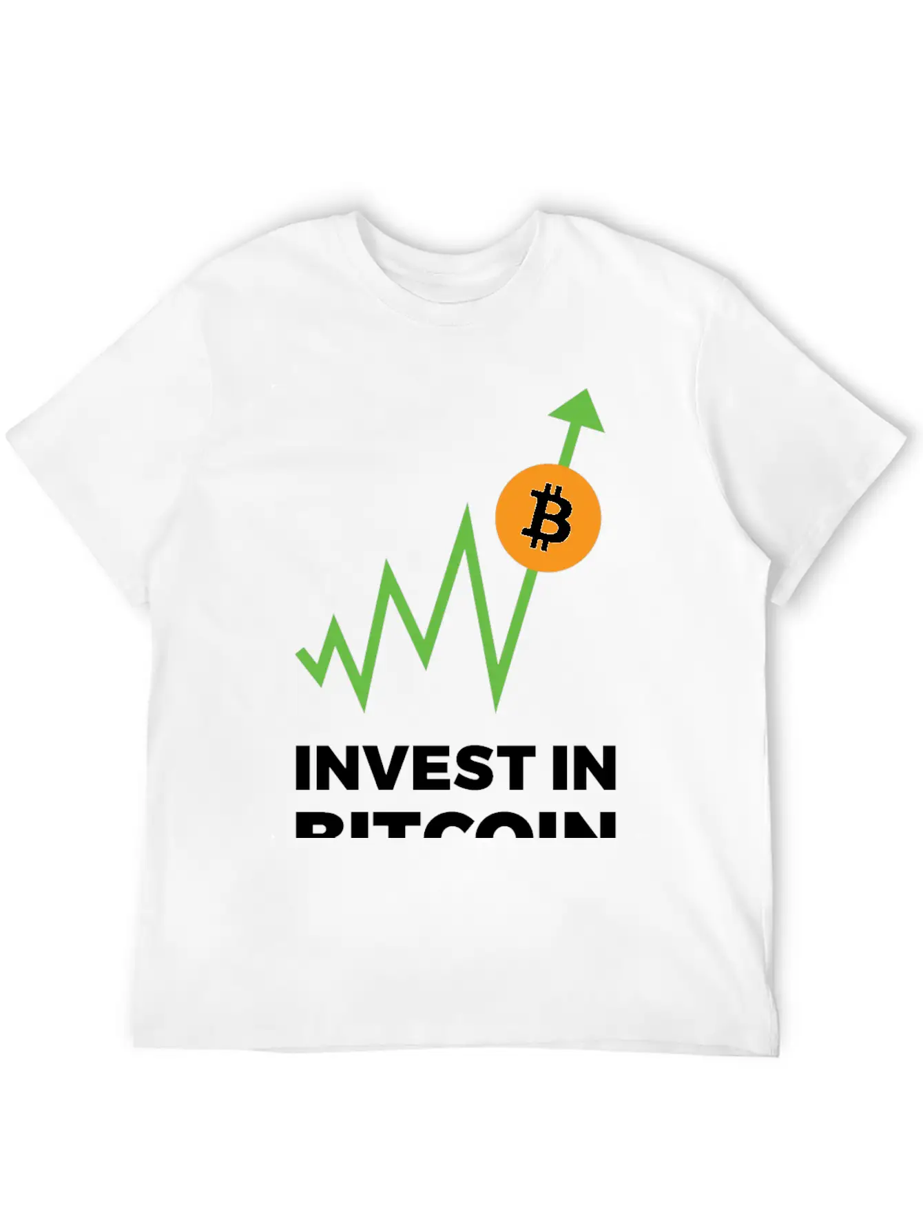 Invest In Bitcoin Comfortable Minimalist Graphic Tee – Summer Style Essential