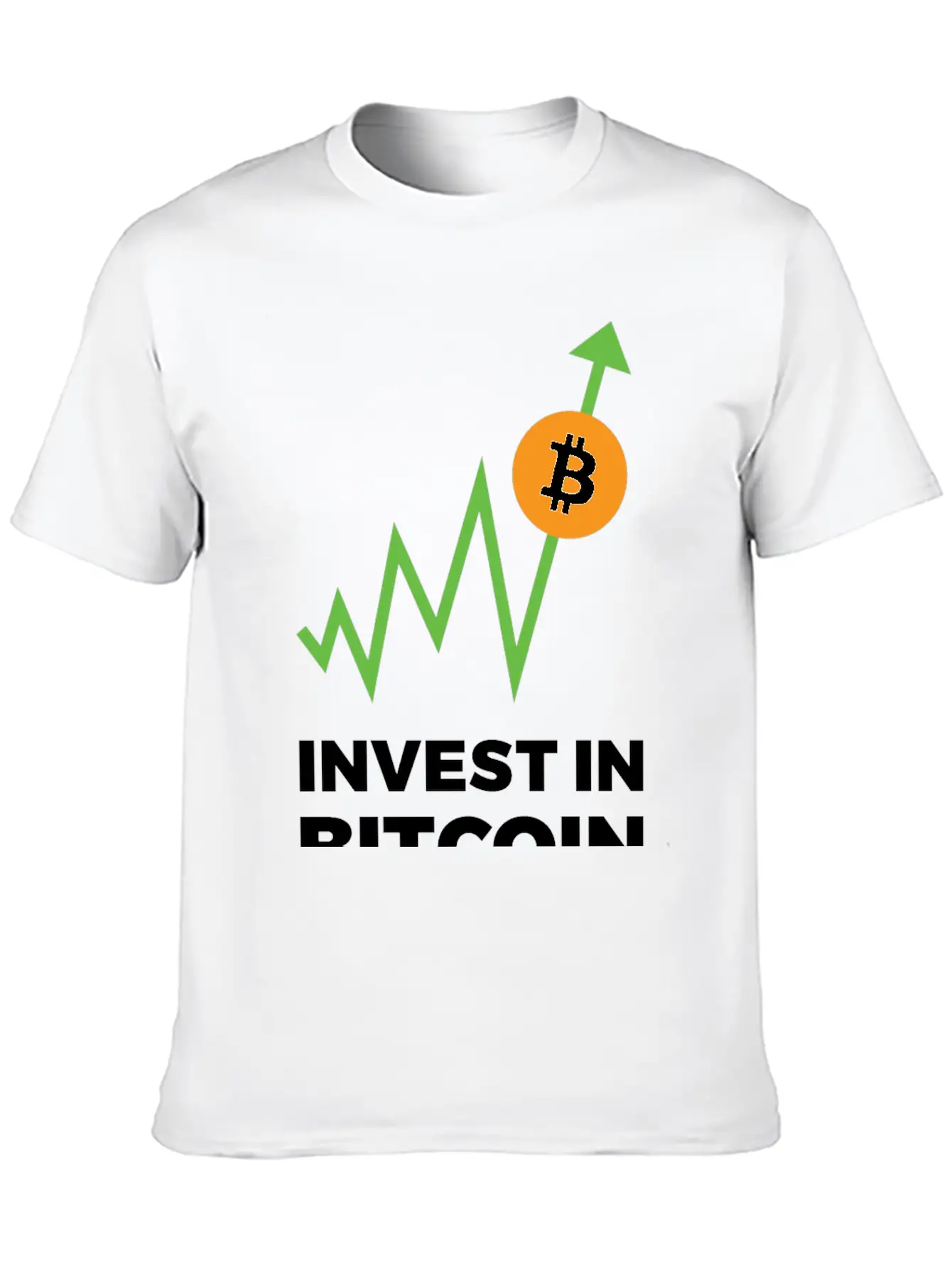 Invest In Bitcoin Comfortable Minimalist Graphic Tee – Summer Style Essential