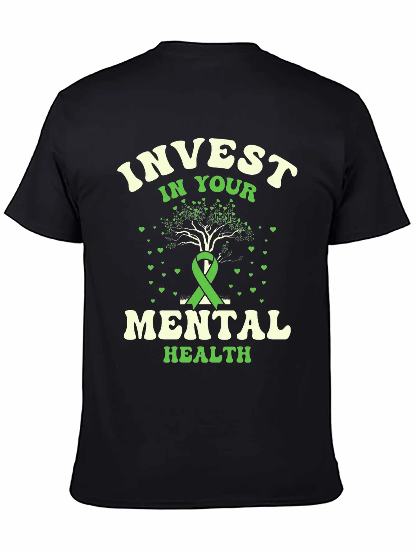 Invest In Your Mental Health Awareness Depression Essential Unisex Summer Tee – Soft Cotton Casual Fit