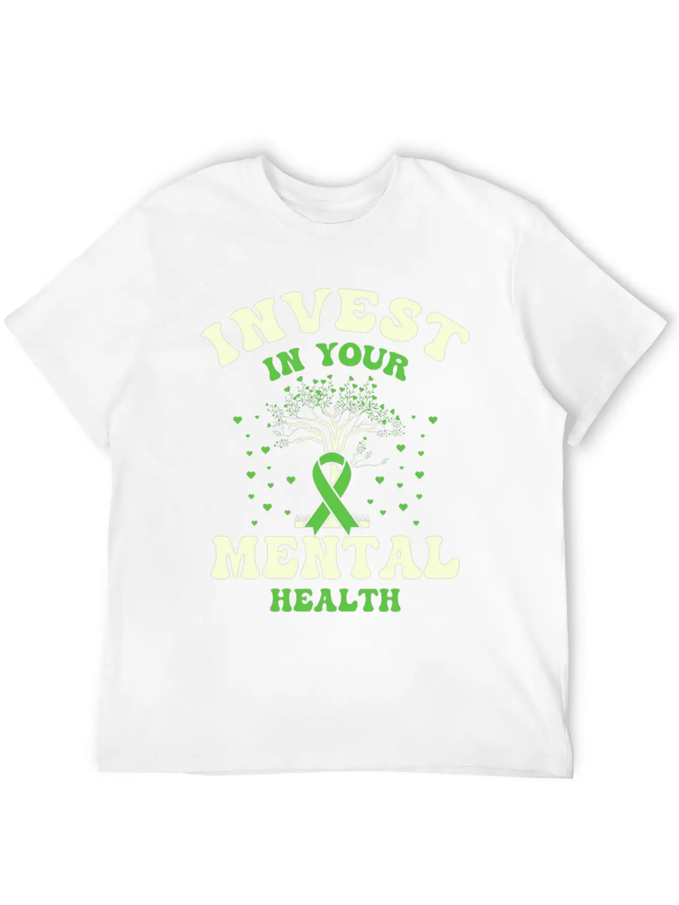 Invest In Your Mental Health Awareness Depression Essential Unisex Summer Tee – Soft Cotton Casual Fit