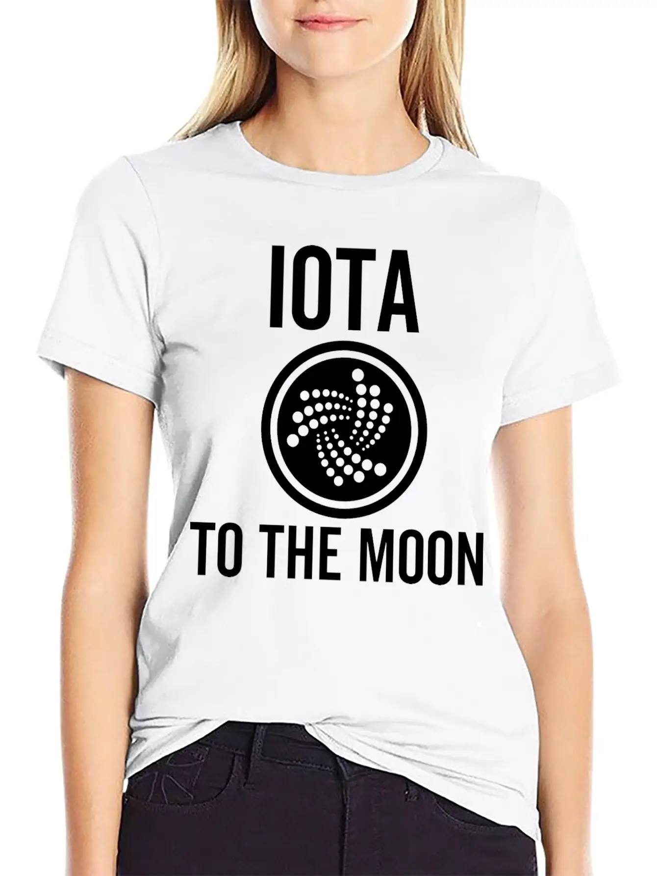 Iota To The Moon Unisex Short Sleeve Soft Cotton T-Shirt – Casual Everyday Wear